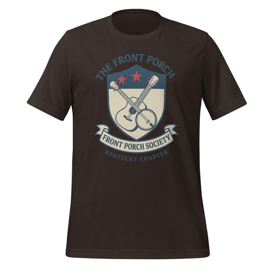 Kentucky Crest T-Shirt | The Front Porch Society Design | Classic - Bluegrass Elite Apparel LLC
