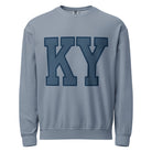 Kentucky Crewneck Sweatshirt | Vintage Garment - Dyed Fleece - Bluegrass Elite Apparel LLC