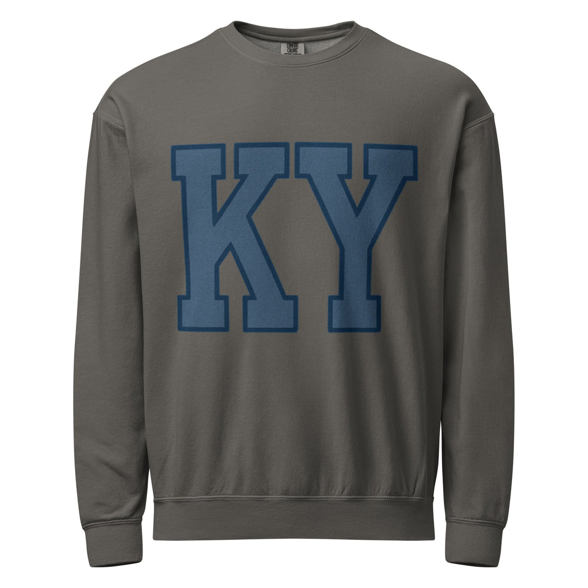 Kentucky Crewneck Sweatshirt | Vintage Garment - Dyed Fleece - Bluegrass Elite Apparel LLC