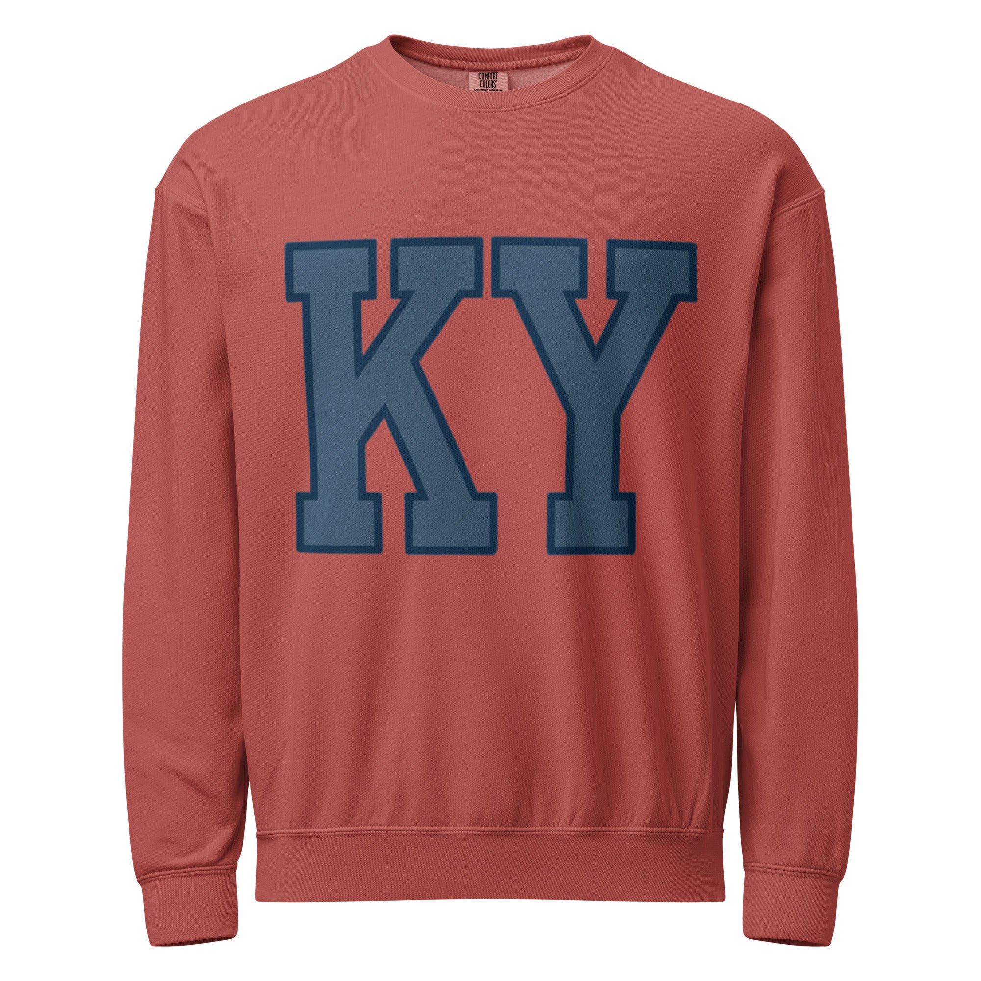 Kentucky Crewneck Sweatshirt | Vintage Garment - Dyed Fleece - Bluegrass Elite Apparel LLC