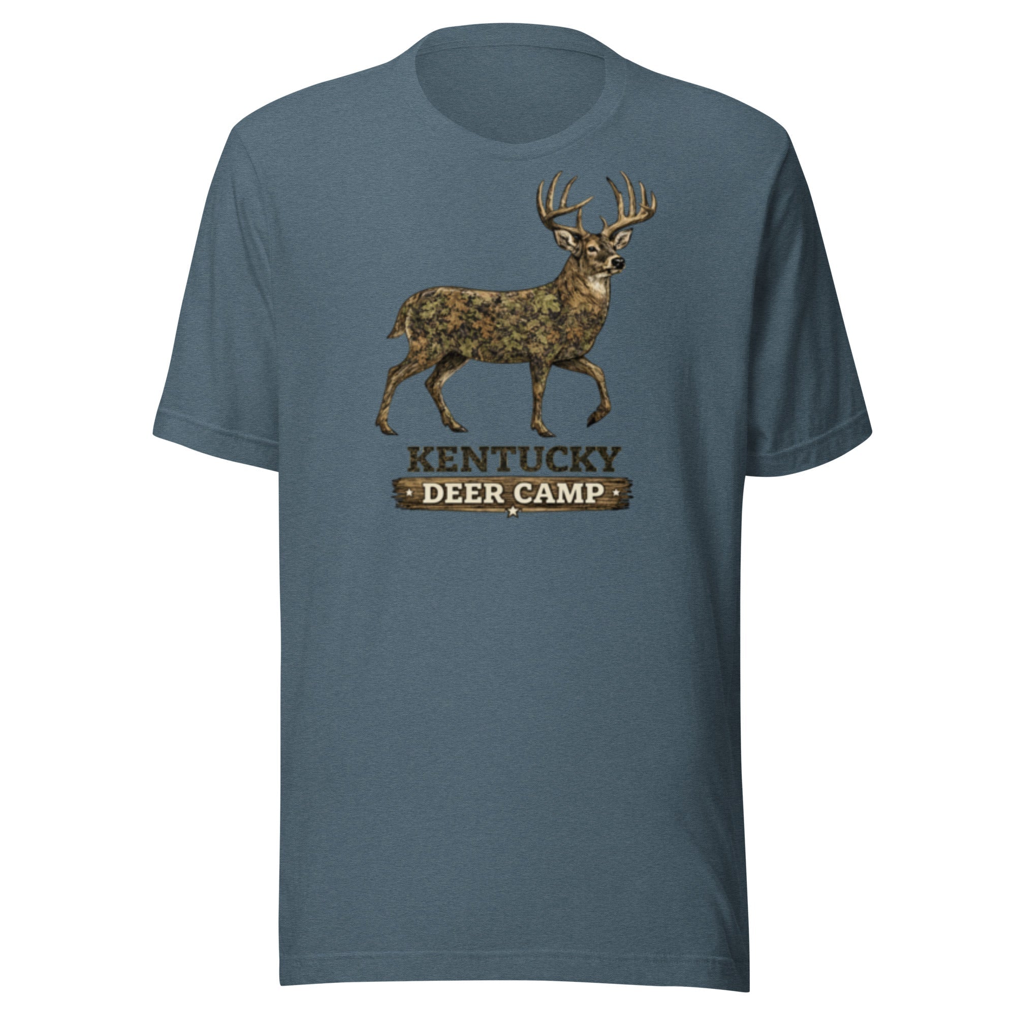 Kentucky Deer Camp Vintage Buck Graphic T-Shirt | Classic Outdoor Heritage | Classic - Bluegrass Elite Apparel LLC