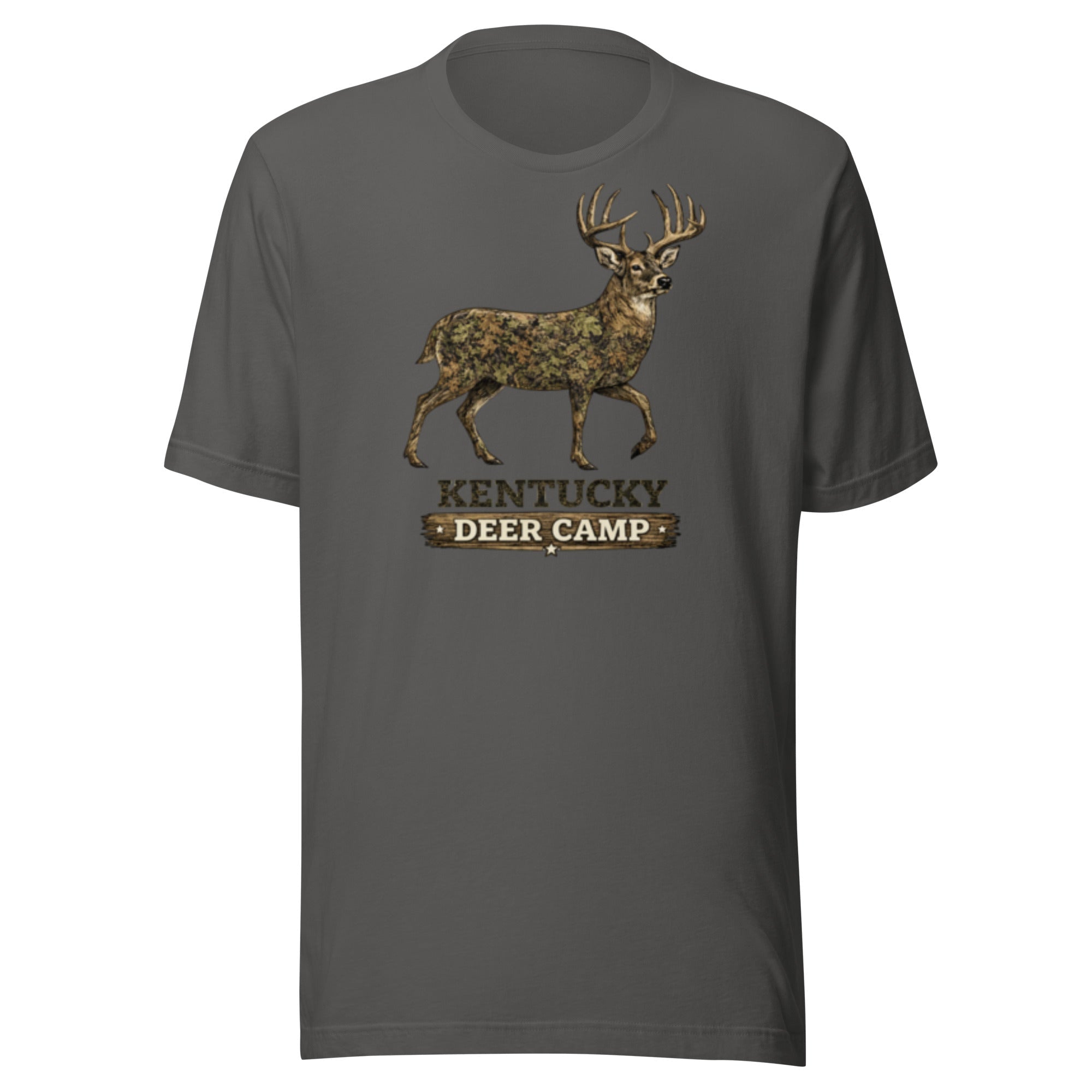 Kentucky Deer Camp Vintage Buck Graphic T-Shirt | Classic Outdoor Heritage | Classic - Bluegrass Elite Apparel LLC