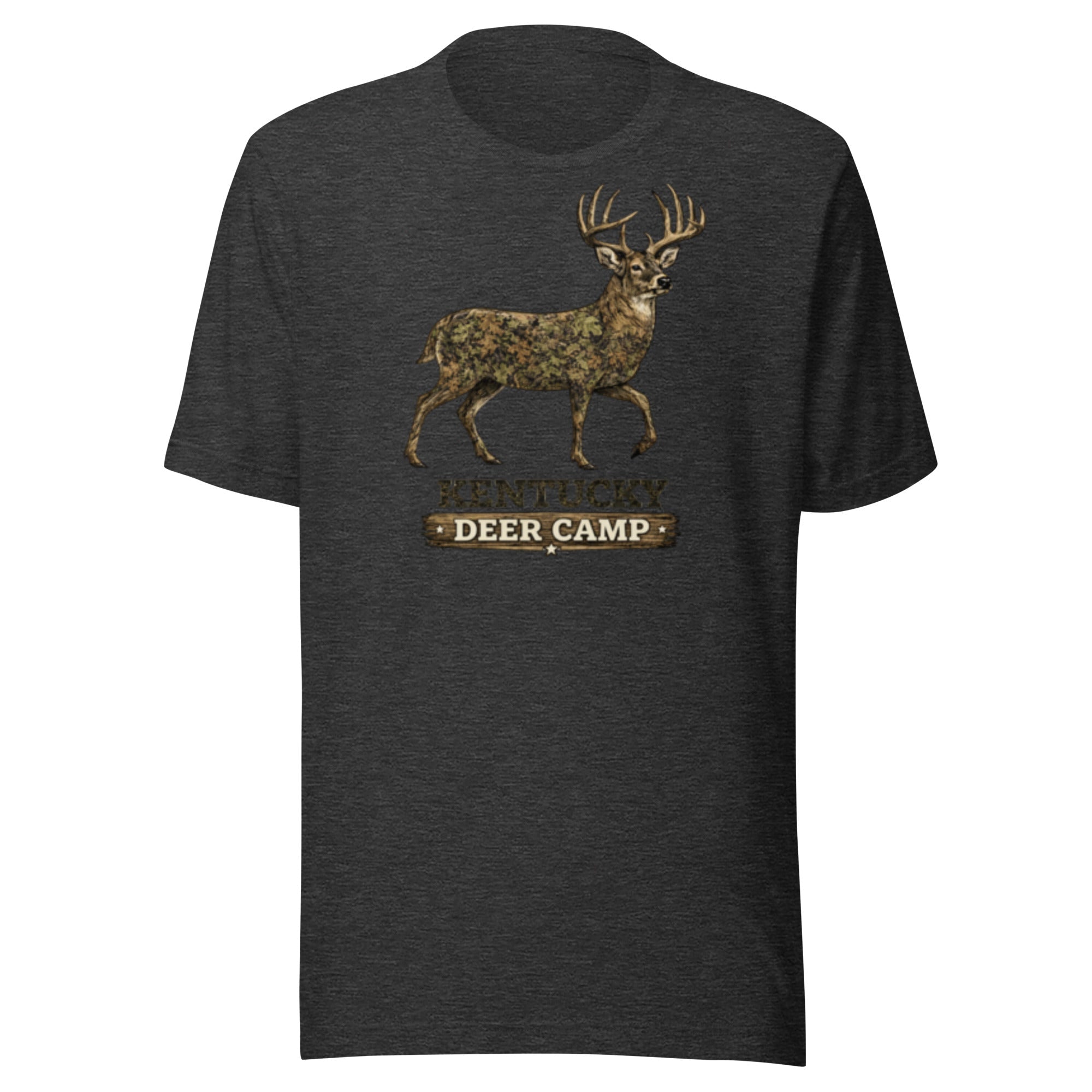 Kentucky Deer Camp Vintage Buck Graphic T-Shirt | Classic Outdoor Heritage | Classic - Bluegrass Elite Apparel LLC