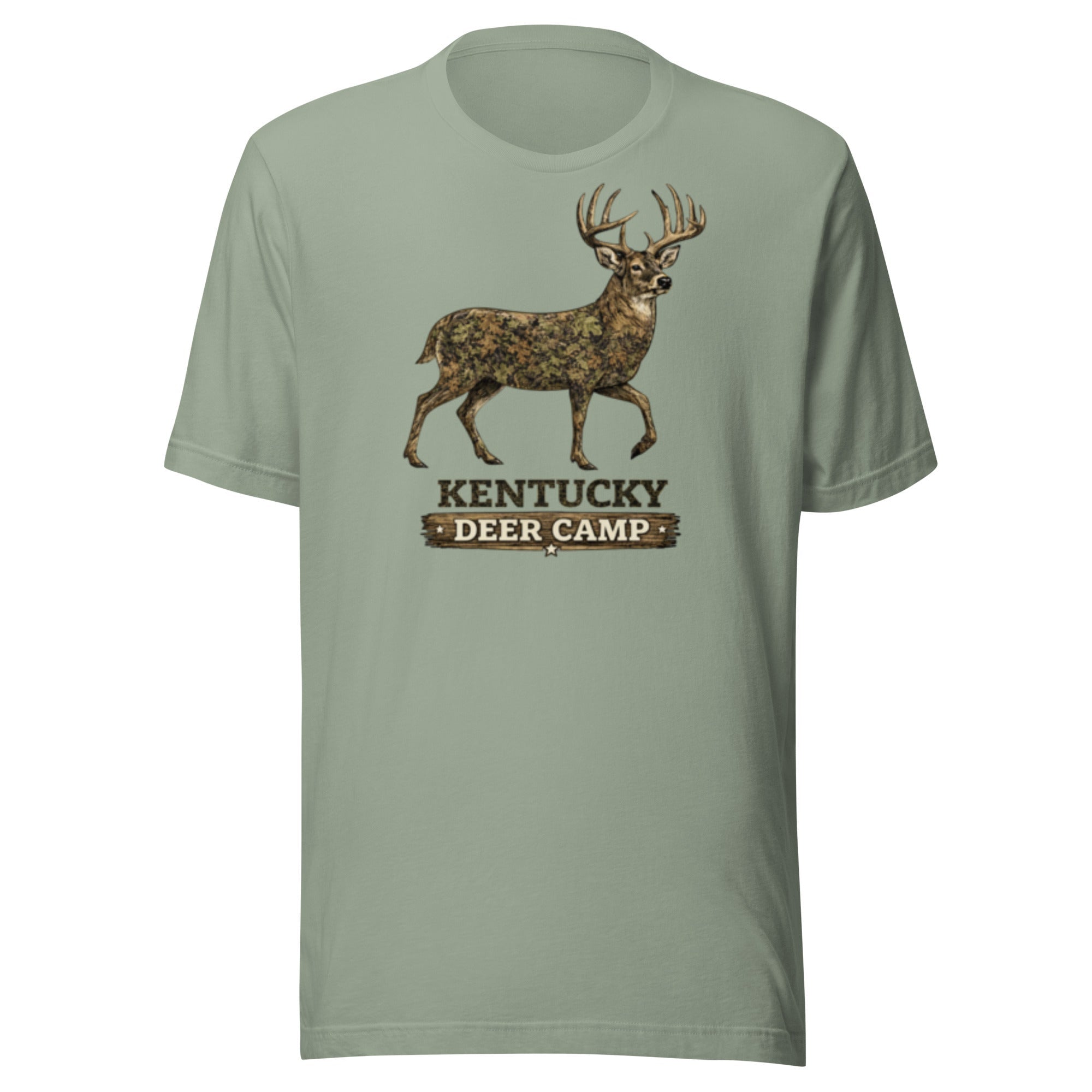 Kentucky Deer Camp Vintage Buck Graphic T-Shirt | Classic Outdoor Heritage | Classic - Bluegrass Elite Apparel LLC
