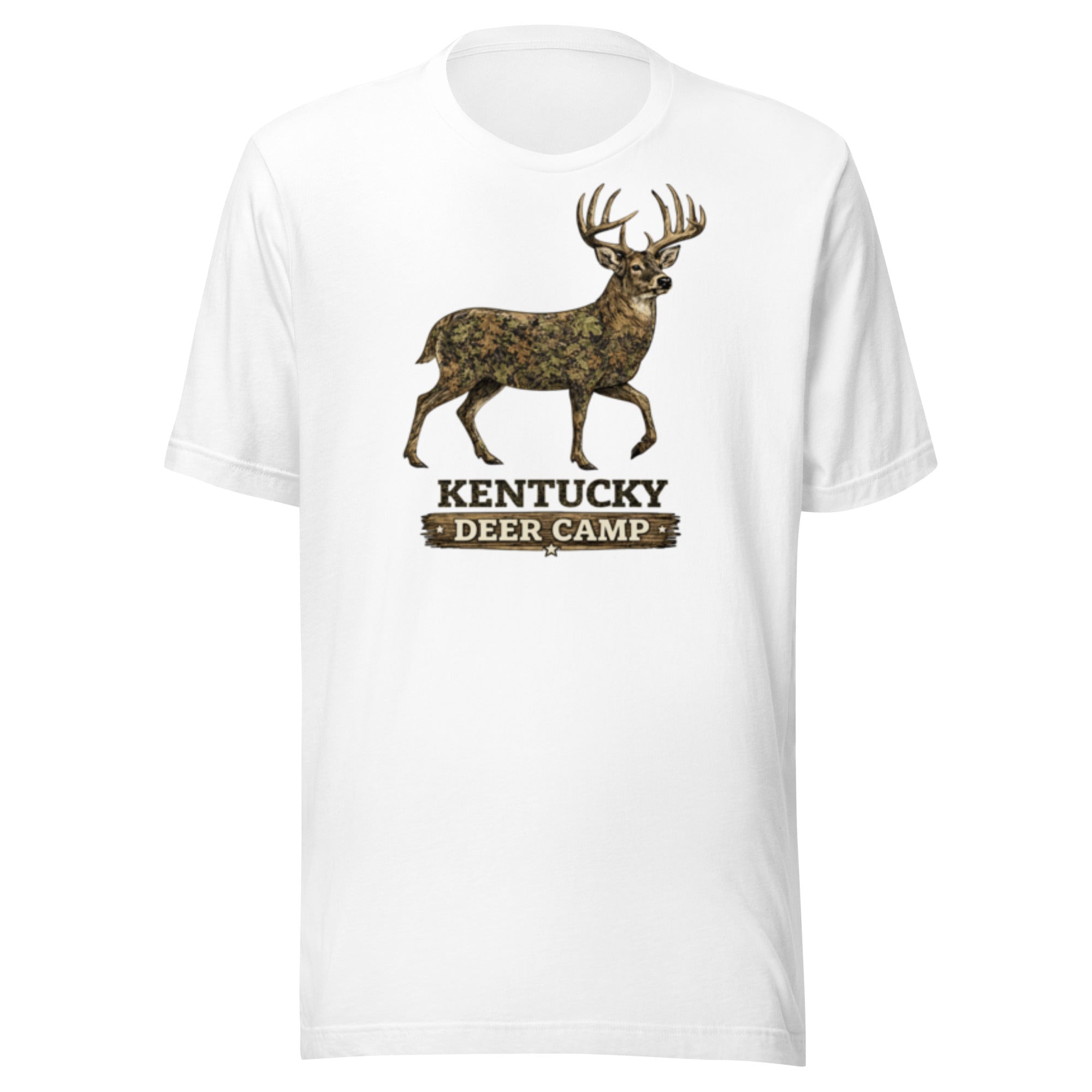 Kentucky Deer Camp Vintage Buck Graphic T-Shirt | Classic Outdoor Heritage | Classic - Bluegrass Elite Apparel LLC