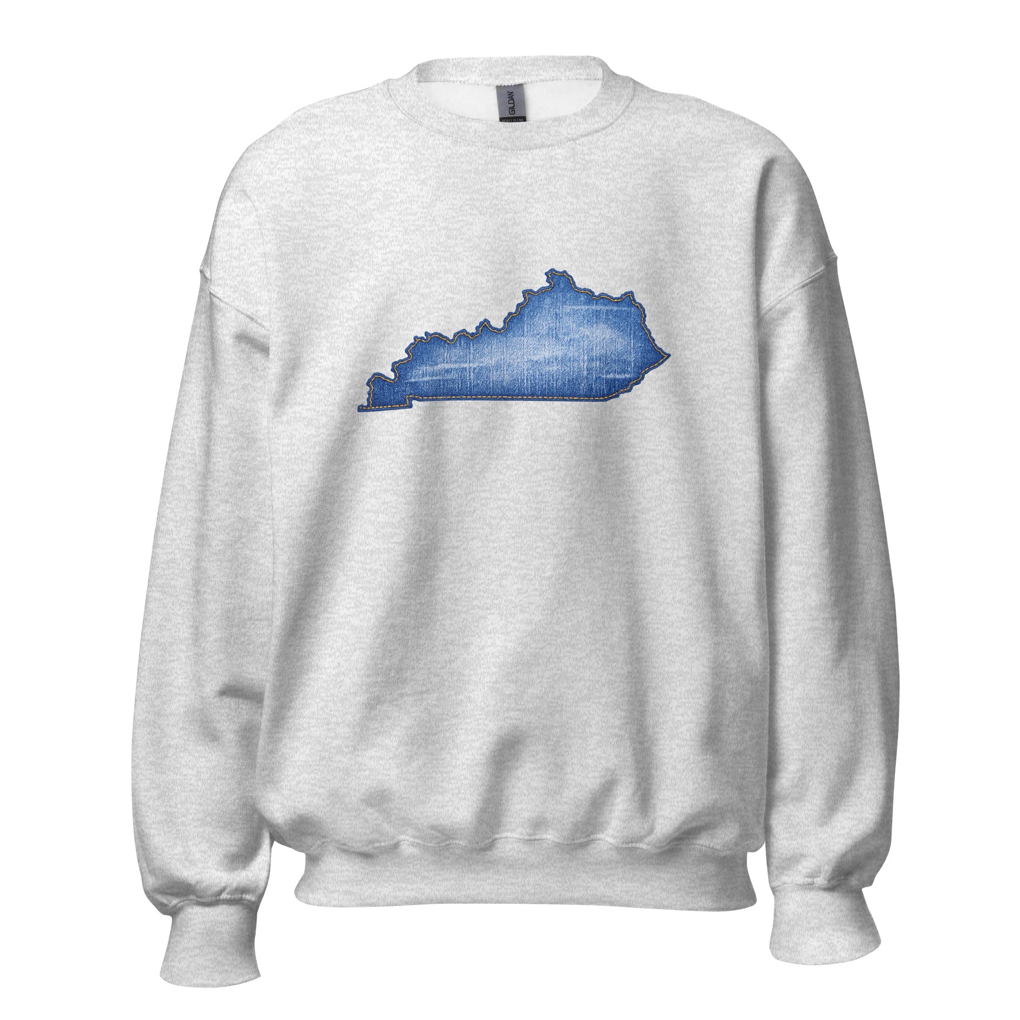 Kentucky Denim Patch Sweatshirt | Bluegrass State Design - Bluegrass Elite Apparel LLC