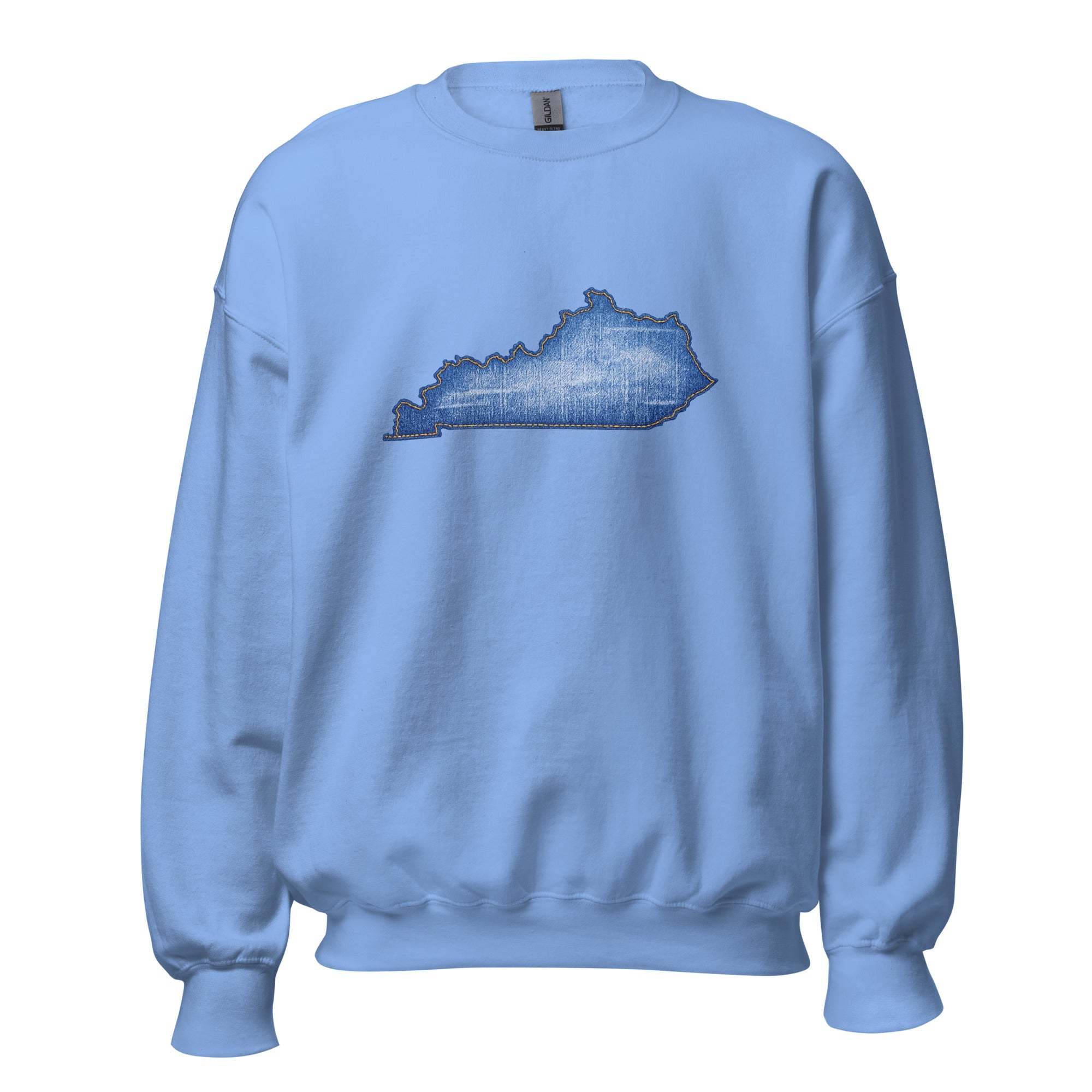 Kentucky Denim Patch Sweatshirt | Bluegrass State Design - Bluegrass Elite Apparel LLC