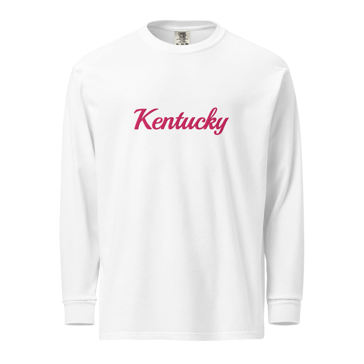 Kentucky Embroidered Long Sleeve Tee | Soft Garment - Dyed Comfort | Classic - Bluegrass Elite Apparel LLC