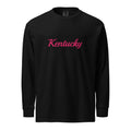 Kentucky Embroidered Long Sleeve Tee | Soft Garment - Dyed Comfort | Classic - Bluegrass Elite Apparel LLC