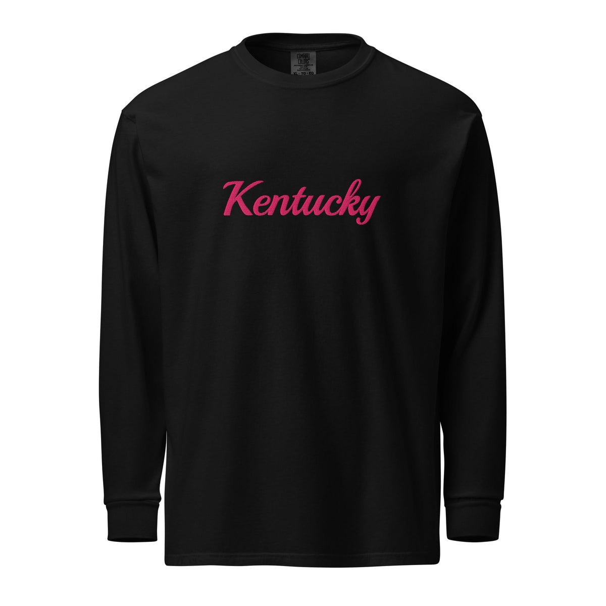 Kentucky Embroidered Long Sleeve Tee | Soft Garment - Dyed Comfort | Classic - Bluegrass Elite Apparel LLC