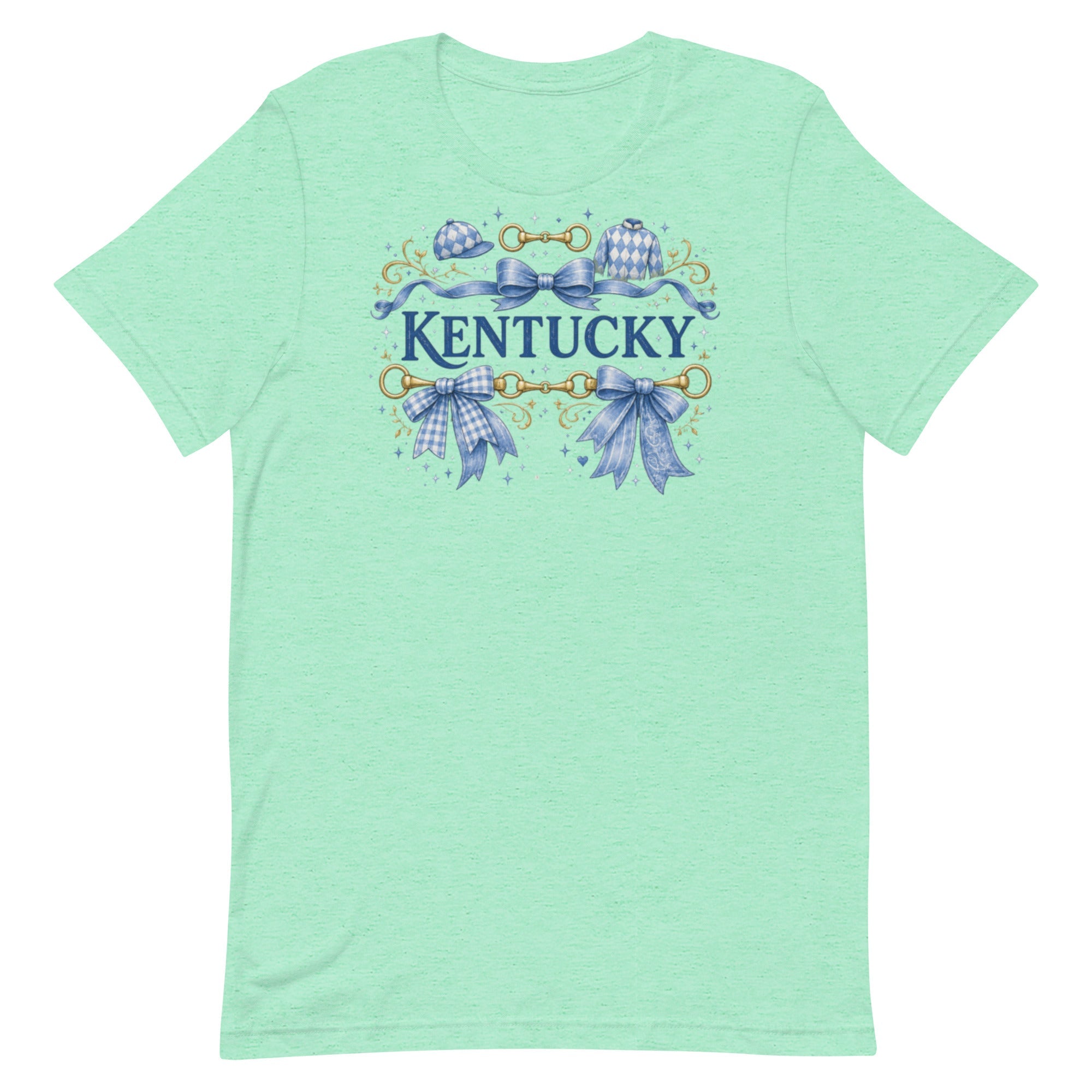 Kentucky Equestrian Ribbon Tee | Bluegrass Bow Design | Classic - Bluegrass Elite Apparel LLC