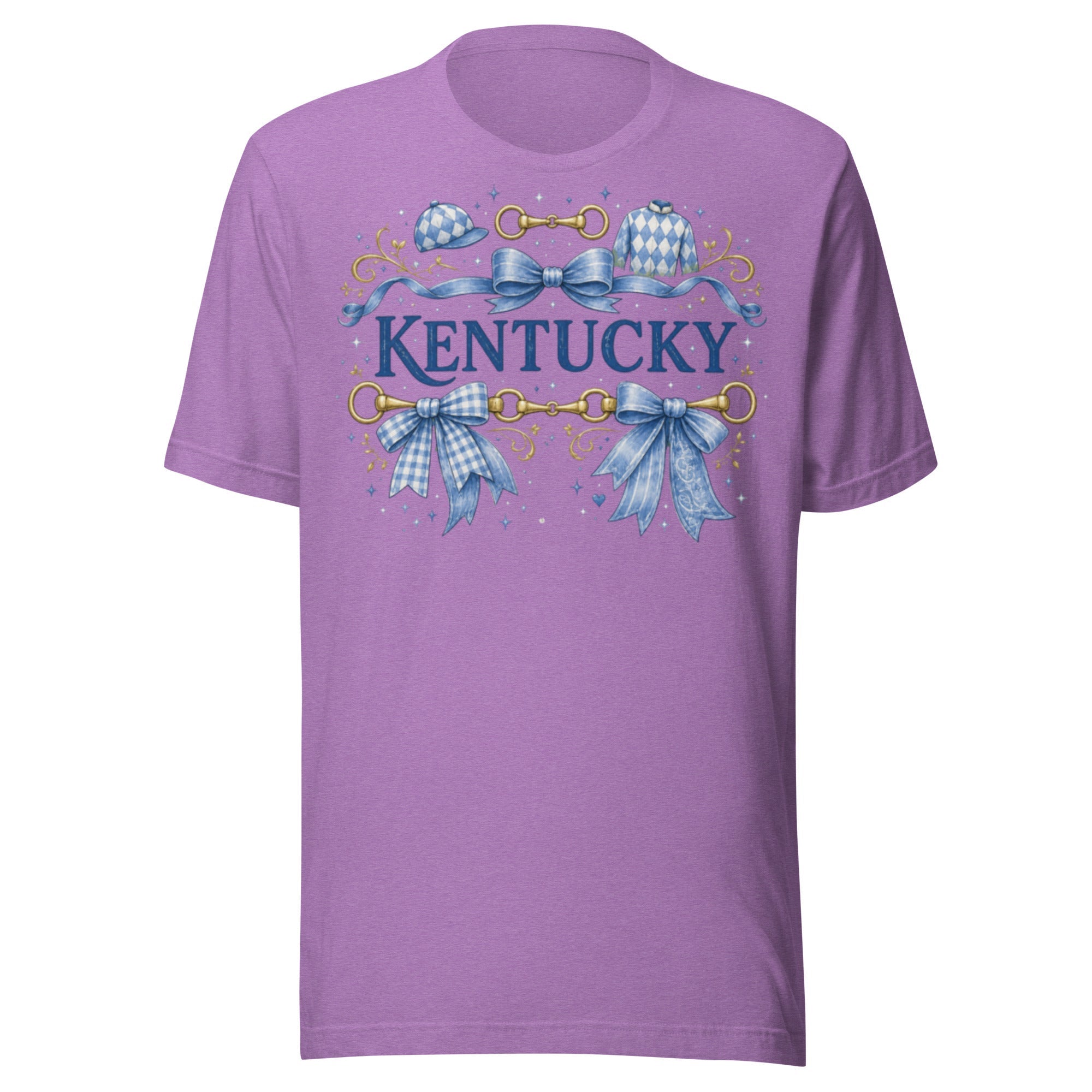Kentucky Equestrian Ribbon Tee | Bluegrass Bow Design | Classic - Bluegrass Elite Apparel LLC