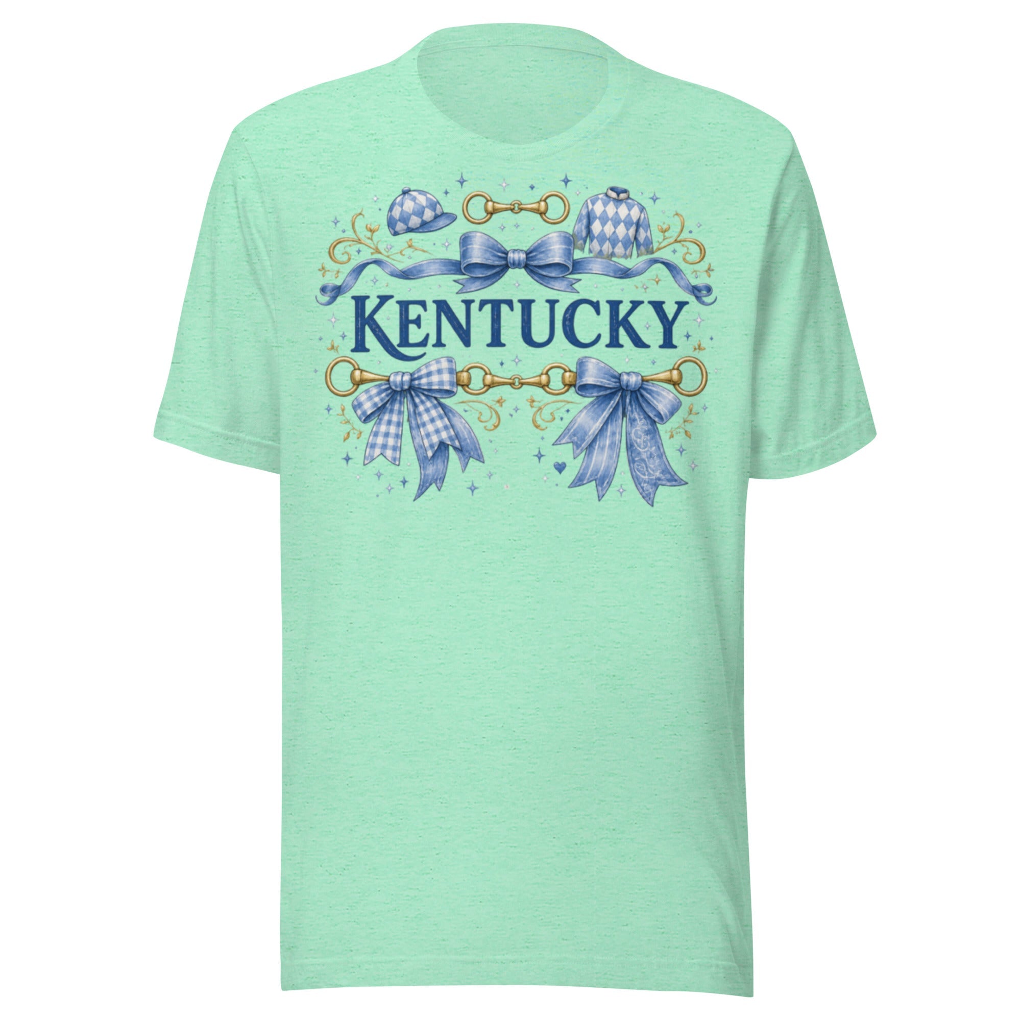 Kentucky Equestrian Ribbon Tee | Bluegrass Bow Design | Classic - Bluegrass Elite Apparel LLC