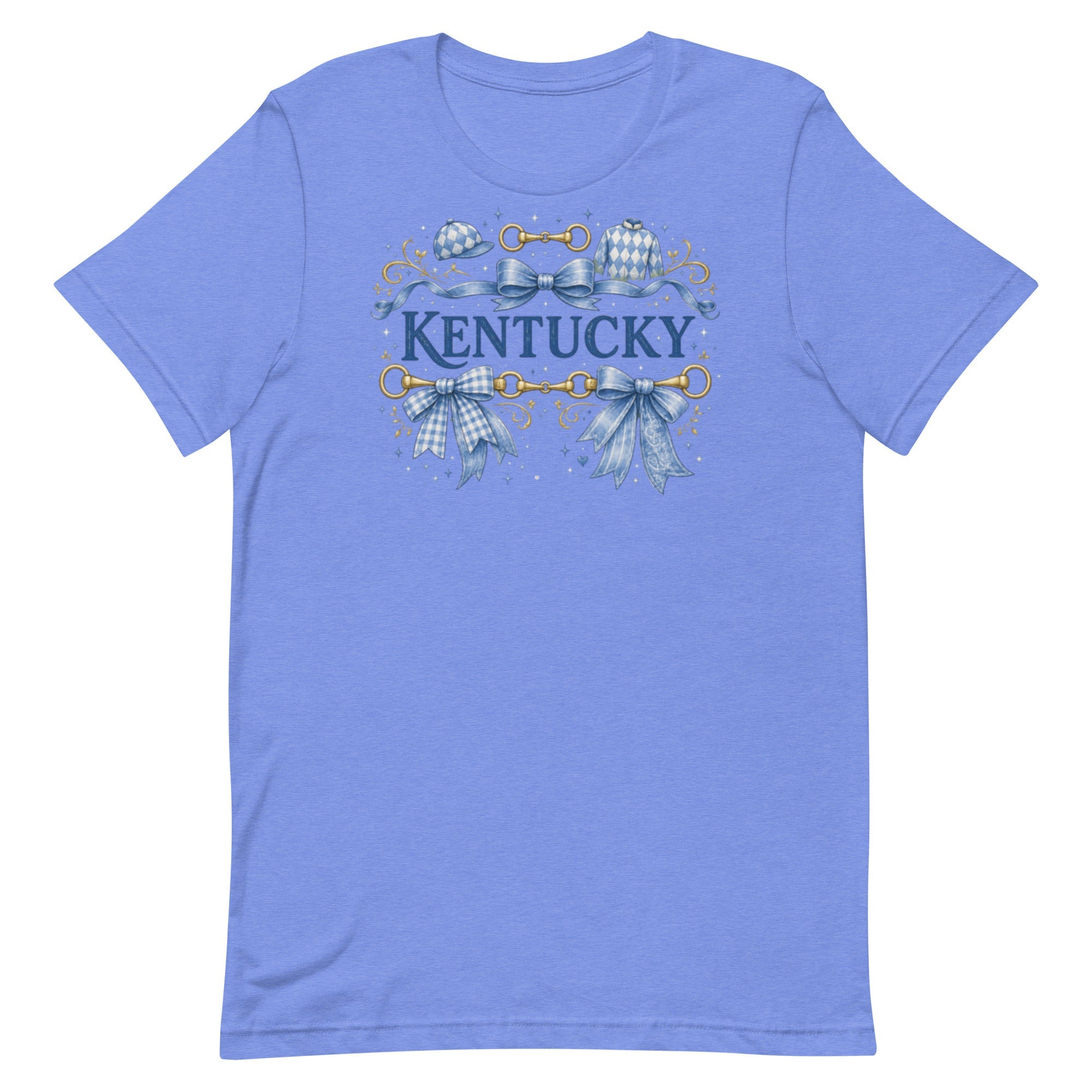 Kentucky Equestrian Ribbon Tee | Bluegrass Bow Design | Classic - Bluegrass Elite Apparel LLC
