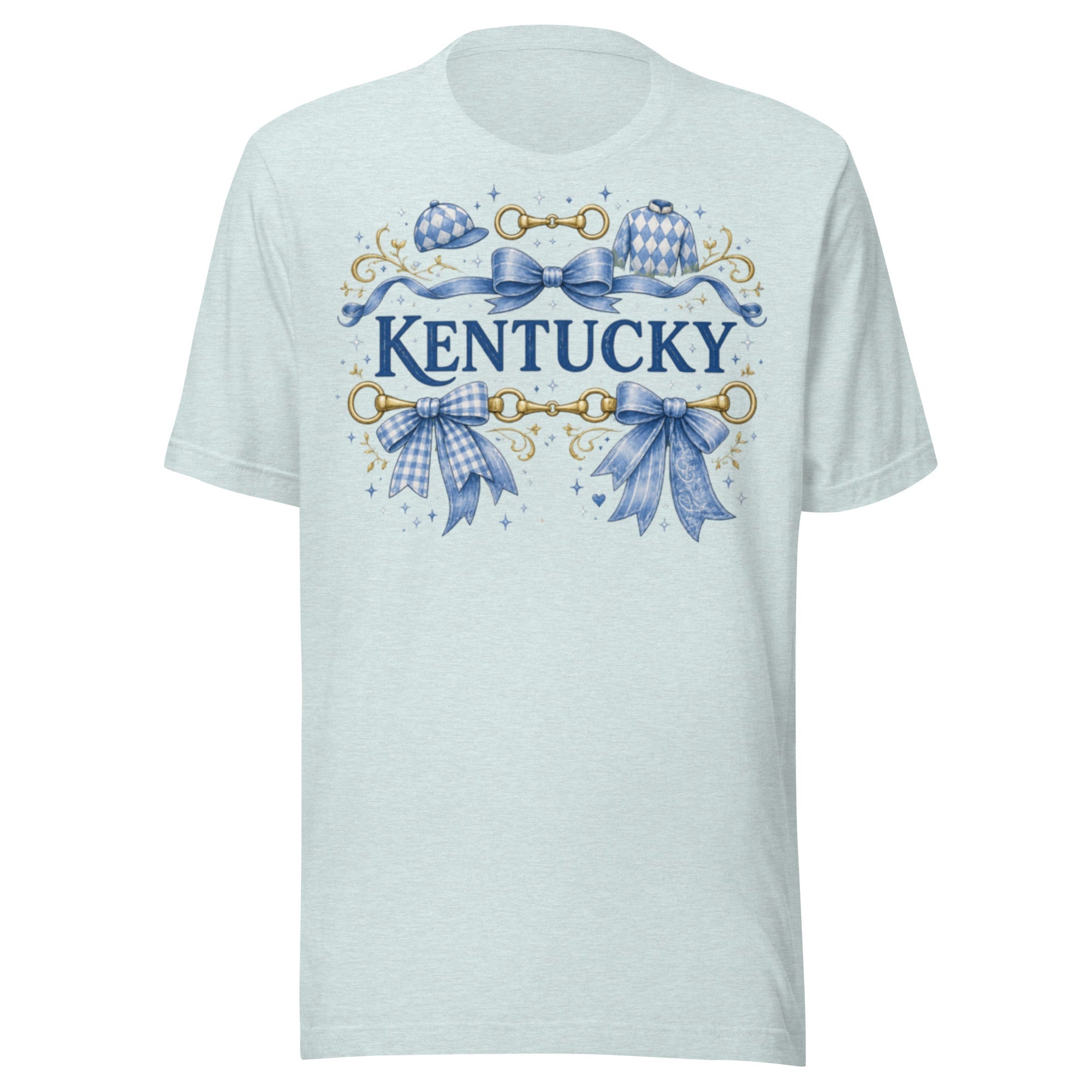 Kentucky Equestrian Ribbon Tee | Bluegrass Bow Design | Classic - Bluegrass Elite Apparel LLC