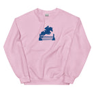 Kentucky Equestrian Silhouette Sweatshirt | Minimal Horse Jumper Design - Bluegrass Elite Apparel LLC