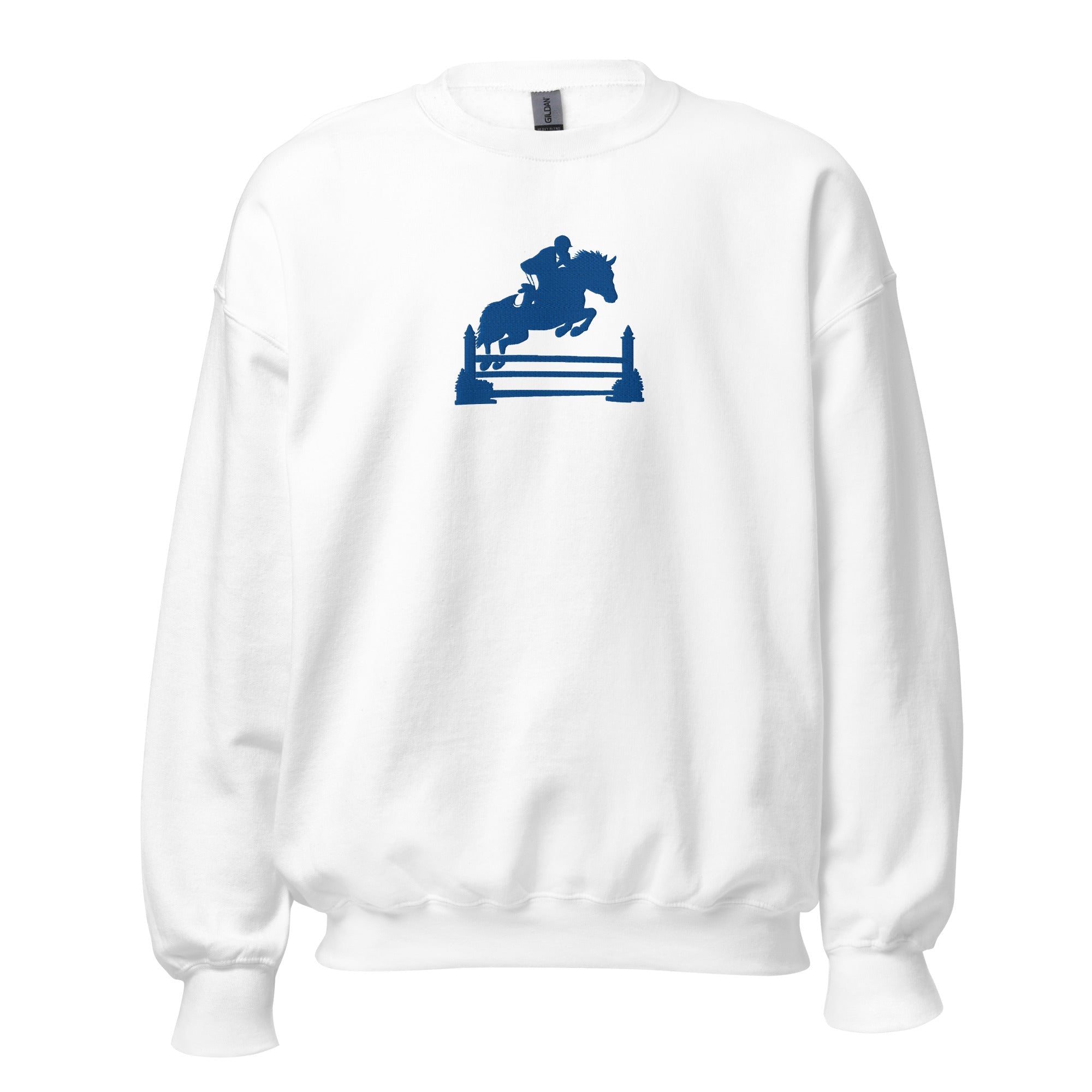 Kentucky Equestrian Silhouette Sweatshirt | Minimal Horse Jumper Design - Bluegrass Elite Apparel LLC