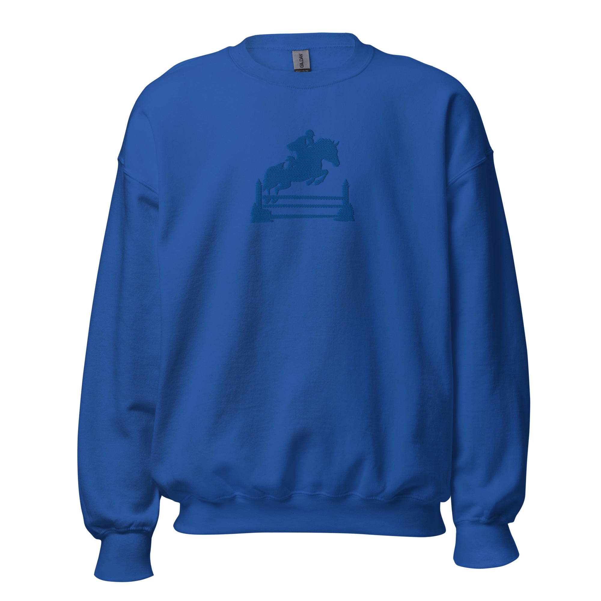 Kentucky Equestrian Silhouette Sweatshirt | Minimal Horse Jumper Design - Bluegrass Elite Apparel LLC