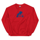 Kentucky Equestrian Silhouette Sweatshirt | Minimal Horse Jumper Design - Bluegrass Elite Apparel LLC