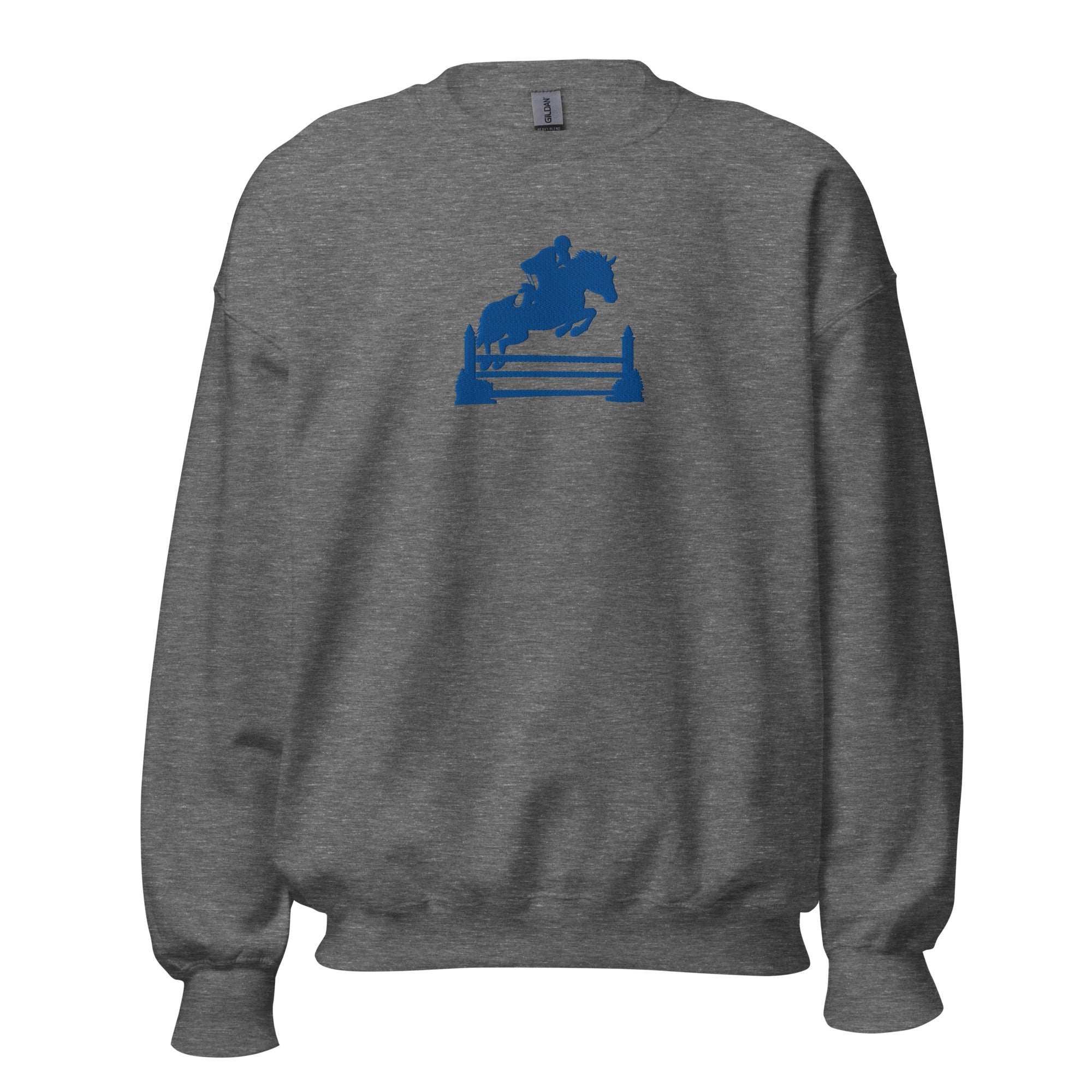 Kentucky Equestrian Silhouette Sweatshirt | Minimal Horse Jumper Design - Bluegrass Elite Apparel LLC