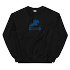Kentucky Equestrian Silhouette Sweatshirt | Minimal Horse Jumper Design - Bluegrass Elite Apparel LLC