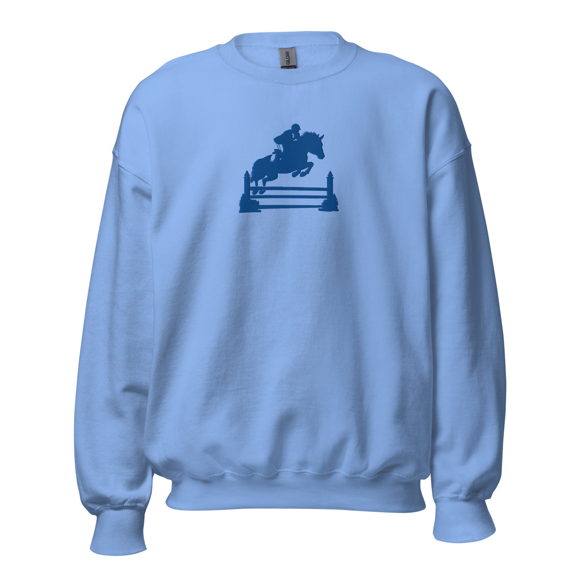 Kentucky Equestrian Silhouette Sweatshirt | Minimal Horse Jumper Design - Bluegrass Elite Apparel LLC