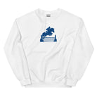 Kentucky Equestrian Silhouette Sweatshirt | Minimal Horse Jumper Design - Bluegrass Elite Apparel LLC
