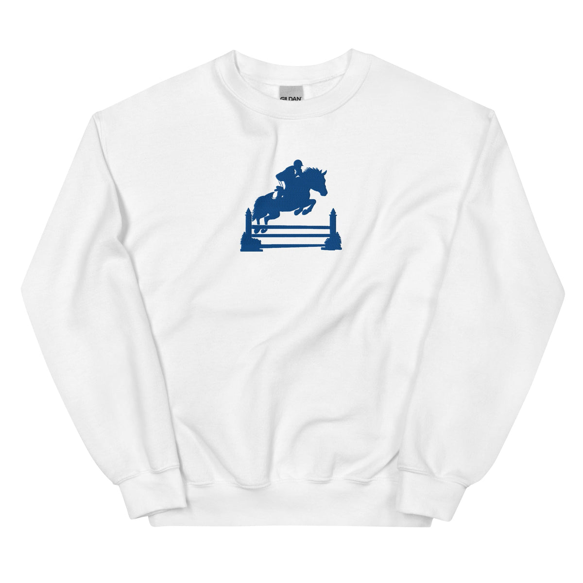 Kentucky Equestrian Silhouette Sweatshirt | Minimal Horse Jumper Design - Bluegrass Elite Apparel LLC