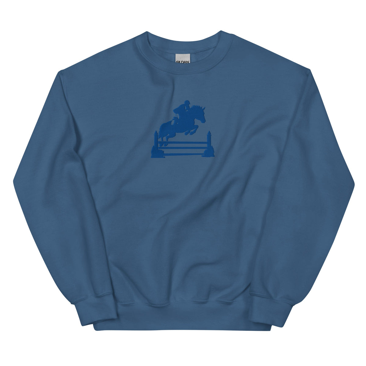 Kentucky Equestrian Silhouette Sweatshirt | Minimal Horse Jumper Design - Bluegrass Elite Apparel LLC