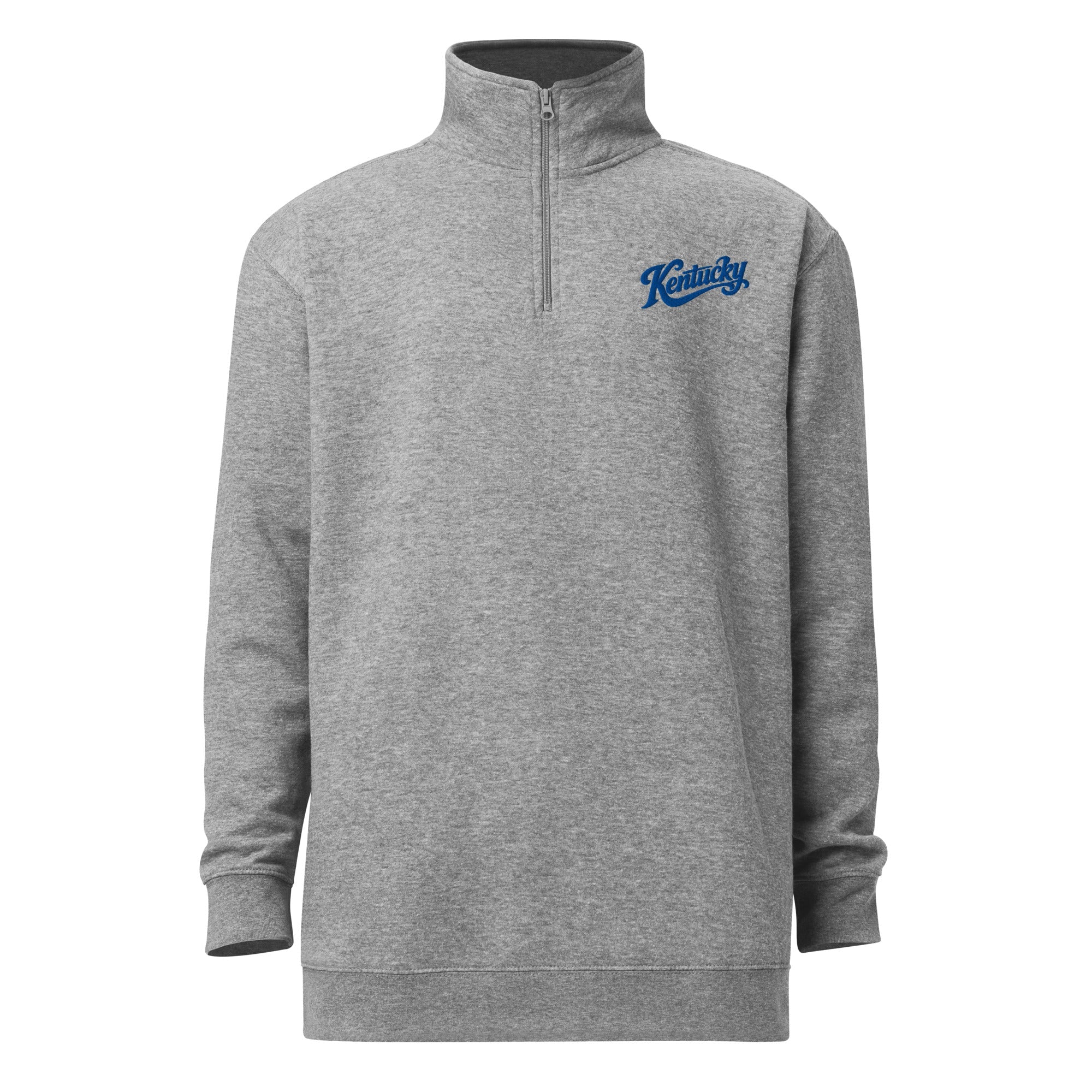 Kentucky Fleece Pullover | Bold Blue Script Design | Unisex Fit - Bluegrass Elite Apparel LLC