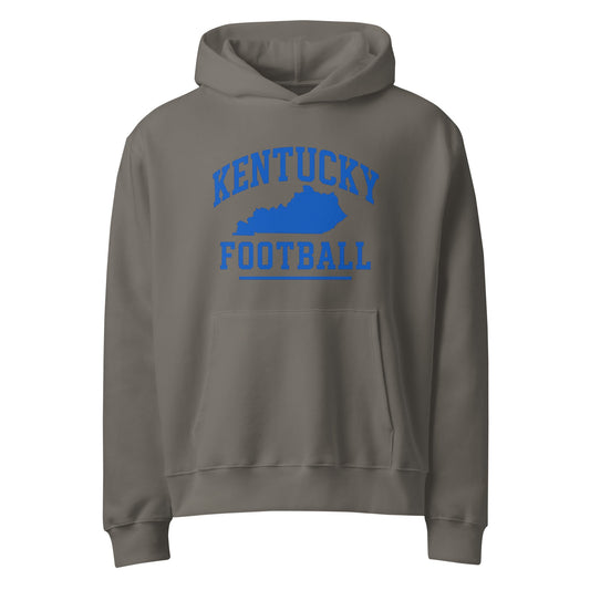 Kentucky Football Oversized Hoodie | Arched Blue State Design | Heavyweight Fleece - Bluegrass Elite Apparel LLC