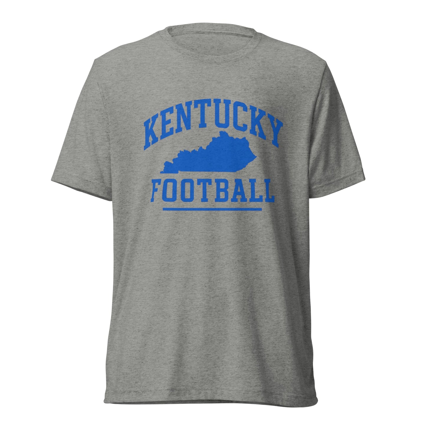Kentucky Football Shirt | Arched State Outline Design | Elite Tri - Blend - Bluegrass Elite Apparel LLC