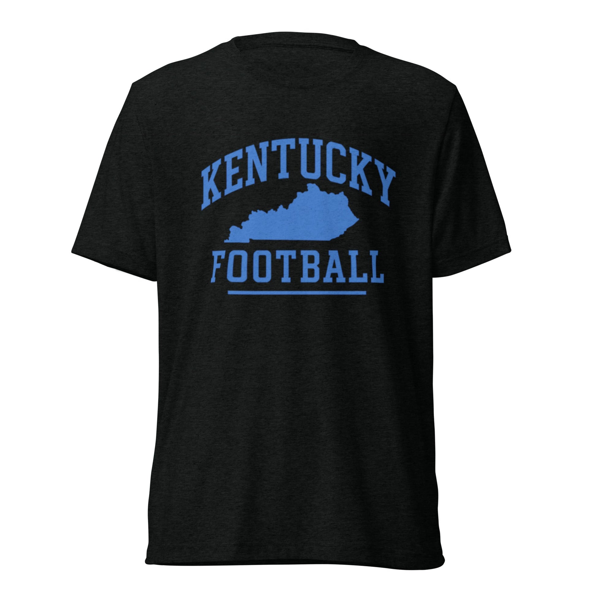 Kentucky Football Shirt | Arched State Outline Design | Elite Tri - Blend - Bluegrass Elite Apparel LLC