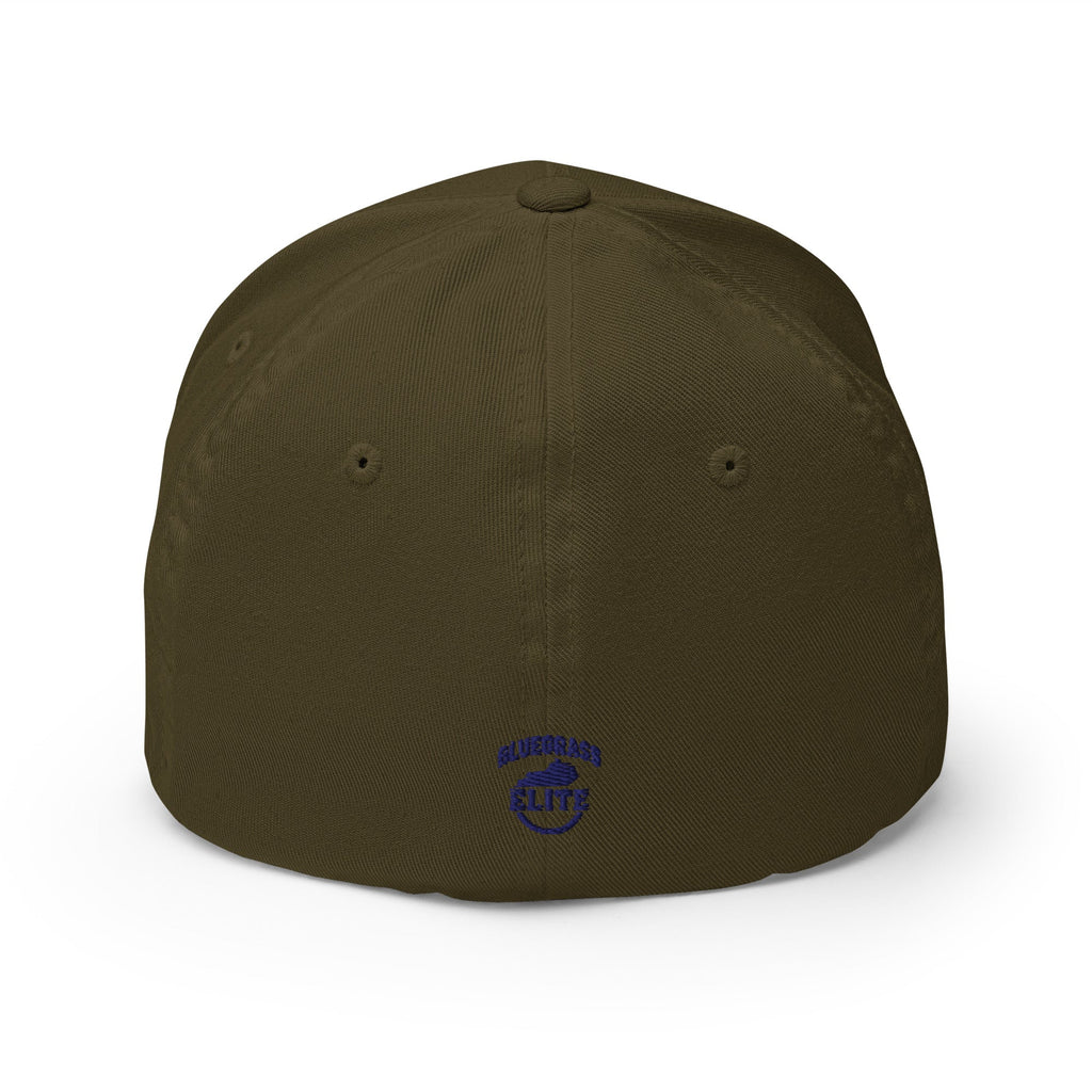 Kentucky Gallop Hat | Blue Horse & Fence Structured Cap - Bluegrass Elite Apparel LLC
