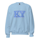 Kentucky Gingham KY Sweatshirt | Blue Checkered Letter Design | Classic - Bluegrass Elite Apparel LLC