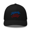 Kentucky God's Country Trucker Hat | Mesh Back Retro Cap - Bluegrass Elite Apparel LLC