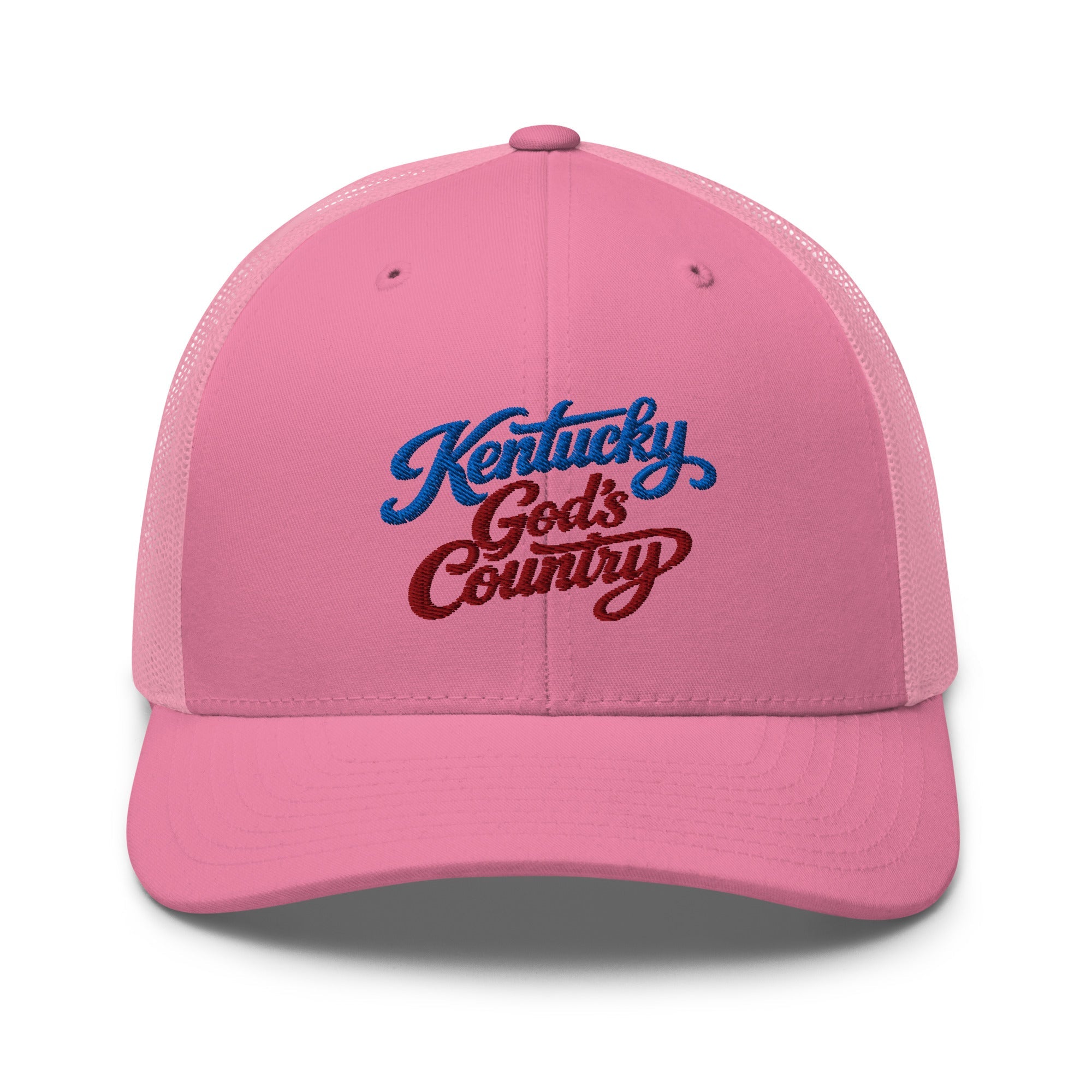 Kentucky God's Country Trucker Hat | Mesh Back Retro Cap - Bluegrass Elite Apparel LLC