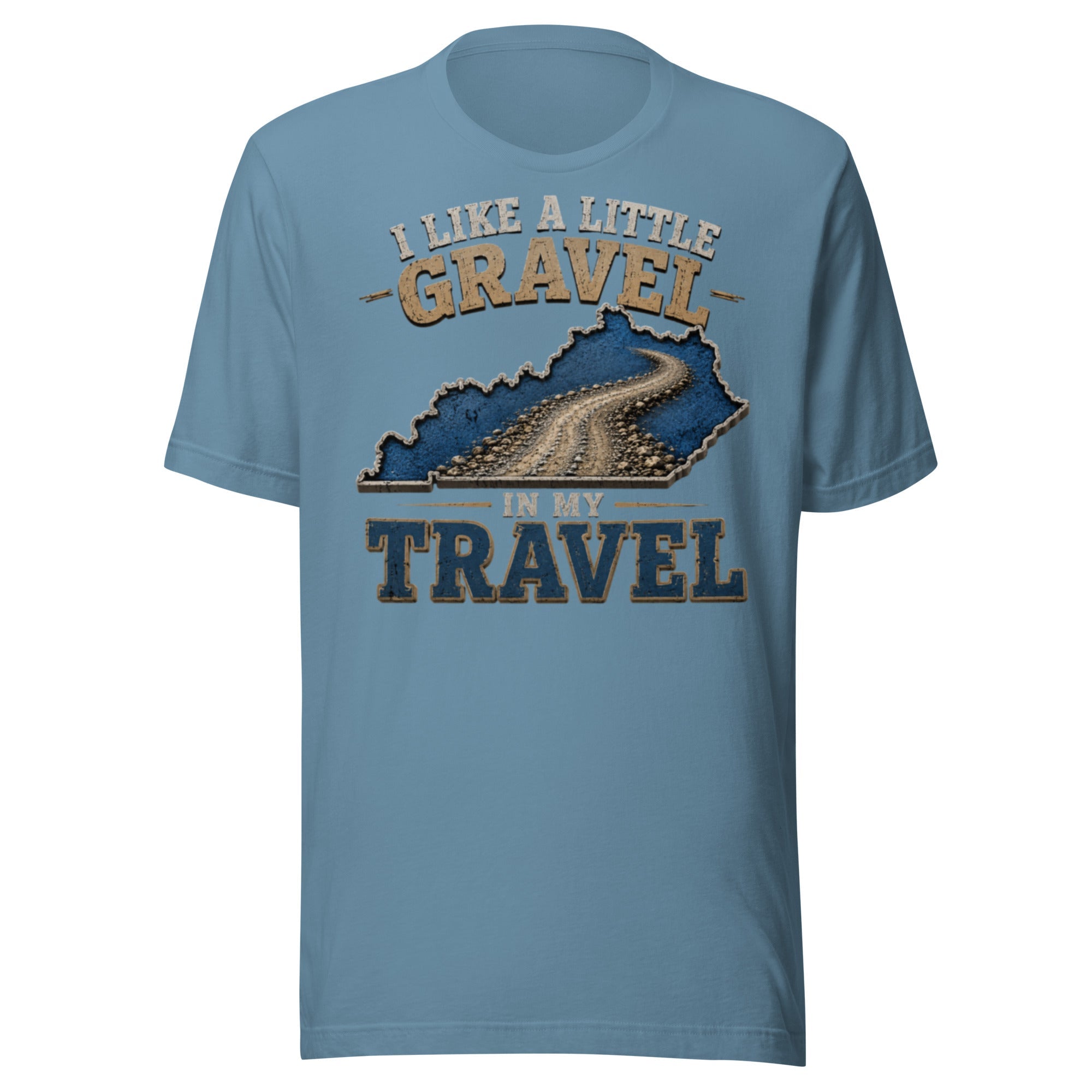 Kentucky Gravel Travel Tee | Blue State Road Design | Classic - Bluegrass Elite Apparel LLC