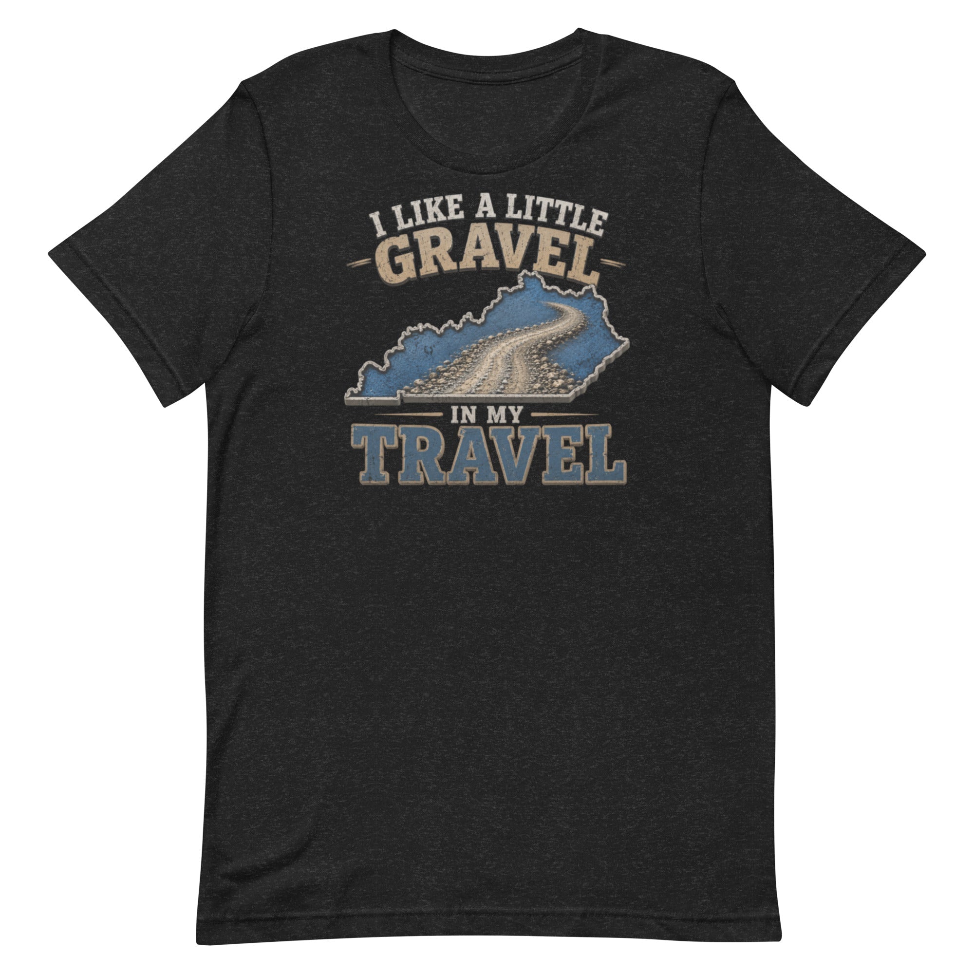 Kentucky Gravel Travel Tee | Blue State Road Design | Classic - Bluegrass Elite Apparel LLC