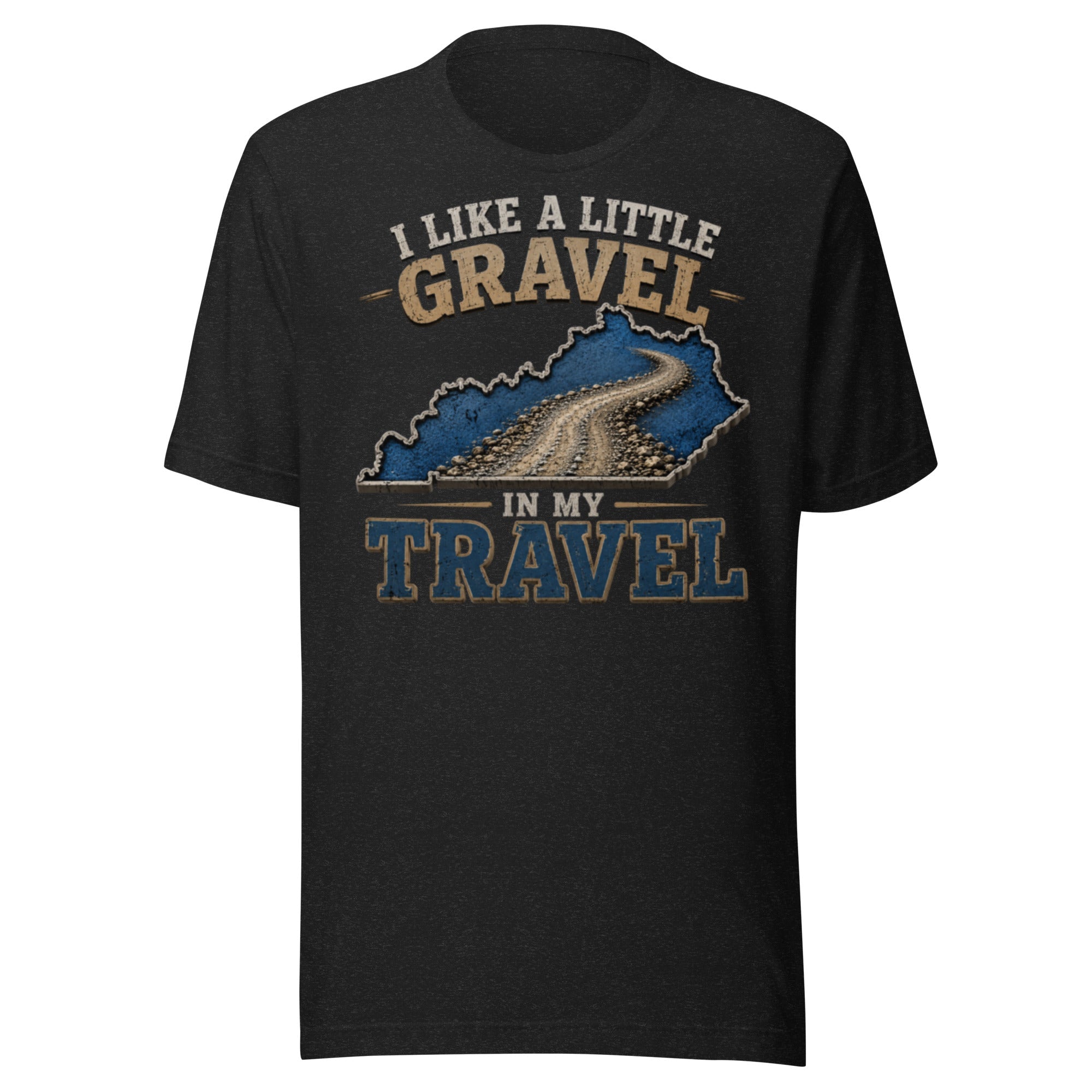Kentucky Gravel Travel Tee | Blue State Road Design | Classic - Bluegrass Elite Apparel LLC