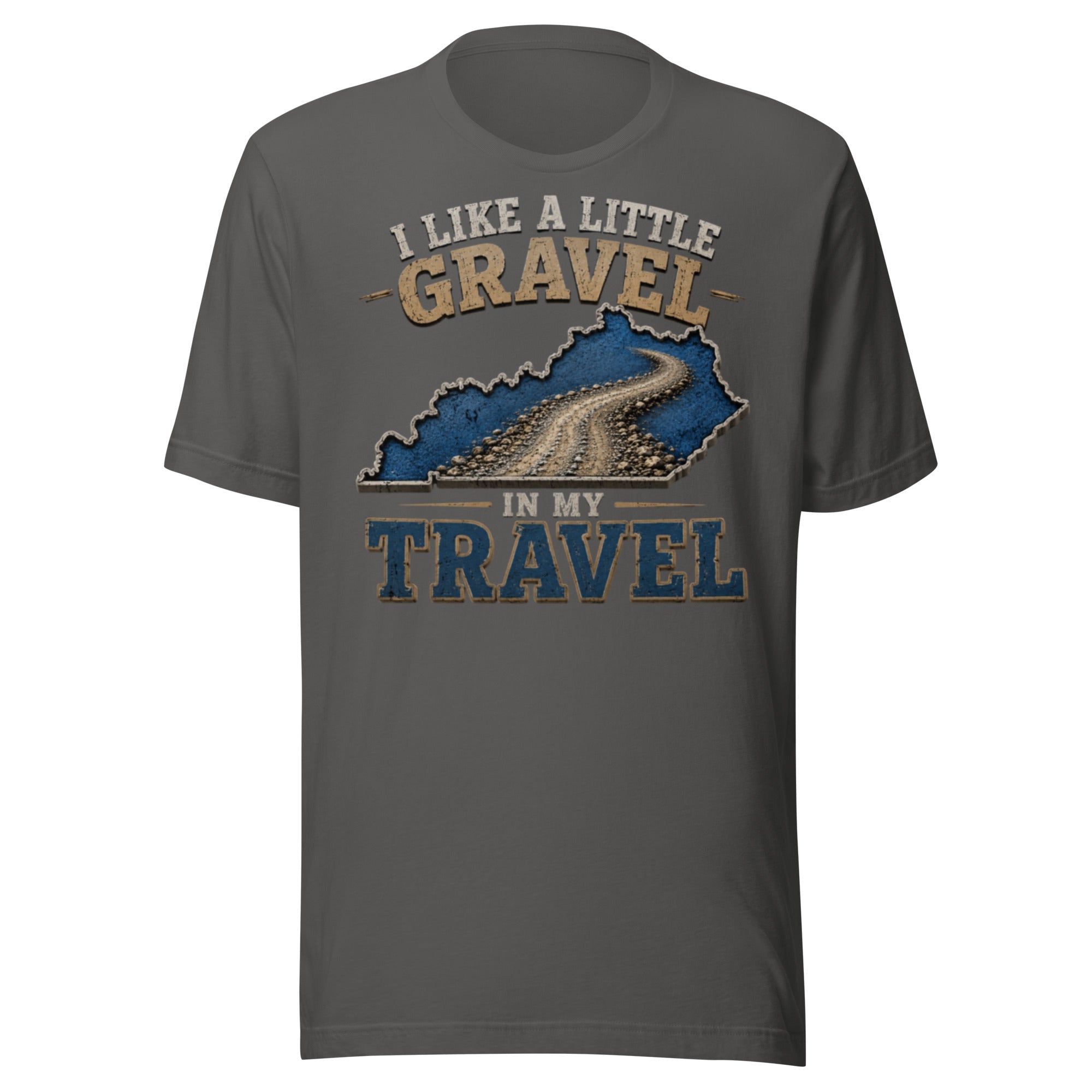 Kentucky Gravel Travel Tee | Blue State Road Design | Classic - Bluegrass Elite Apparel LLC