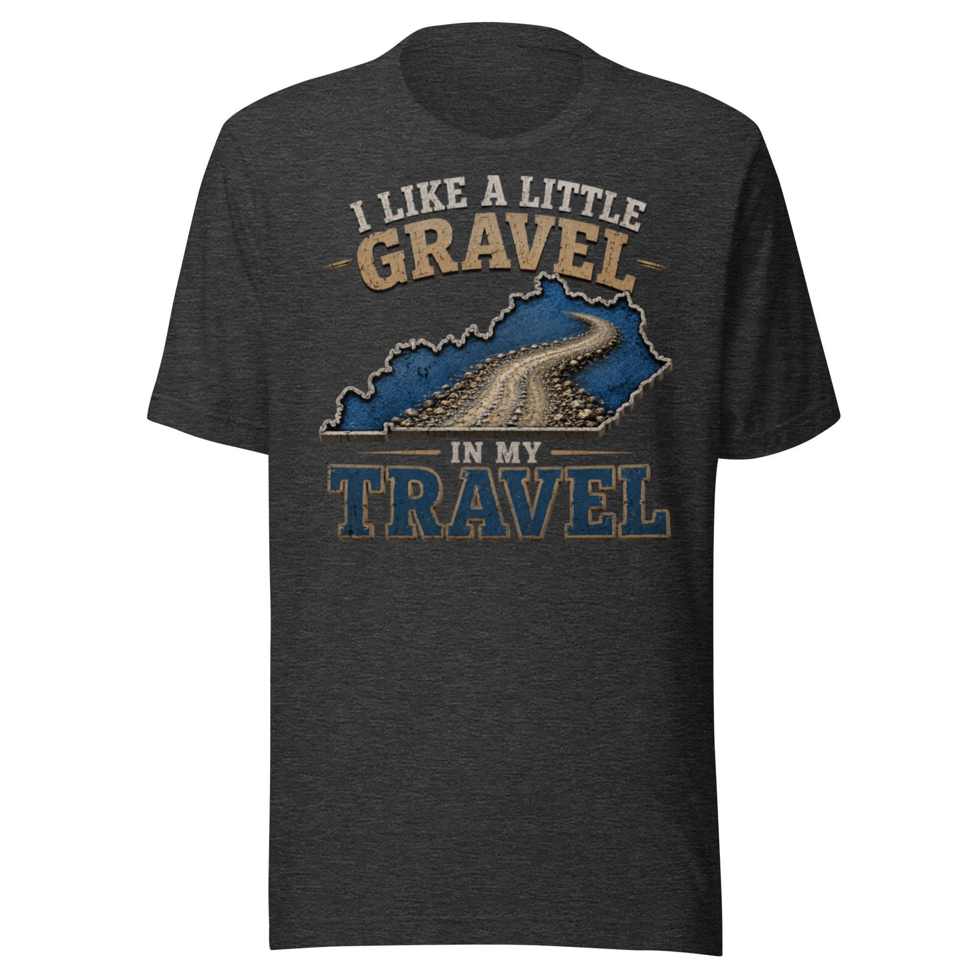 Kentucky Gravel Travel Tee | Blue State Road Design | Classic - Bluegrass Elite Apparel LLC