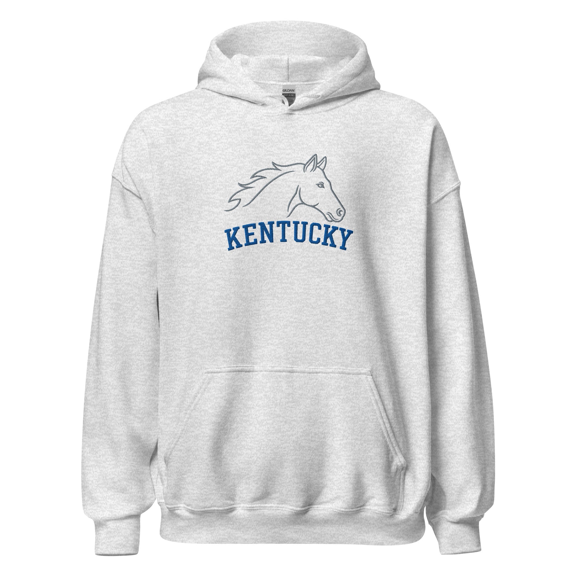 Kentucky Heritage Horse Hoodie | Minimal Outline Design - Bluegrass Elite Apparel LLC
