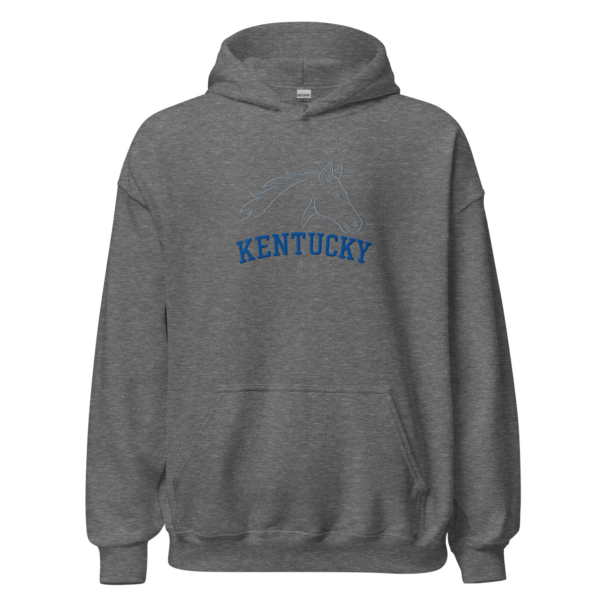 Kentucky Heritage Horse Hoodie | Minimal Outline Design - Bluegrass Elite Apparel LLC