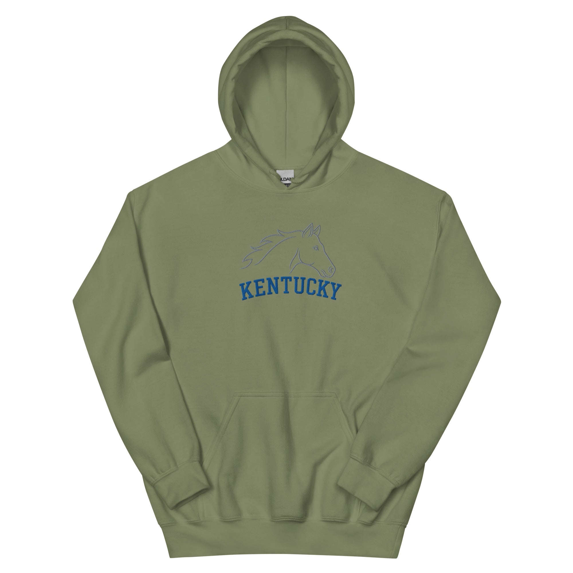 Kentucky Heritage Horse Hoodie | Minimal Outline Design - Bluegrass Elite Apparel LLC