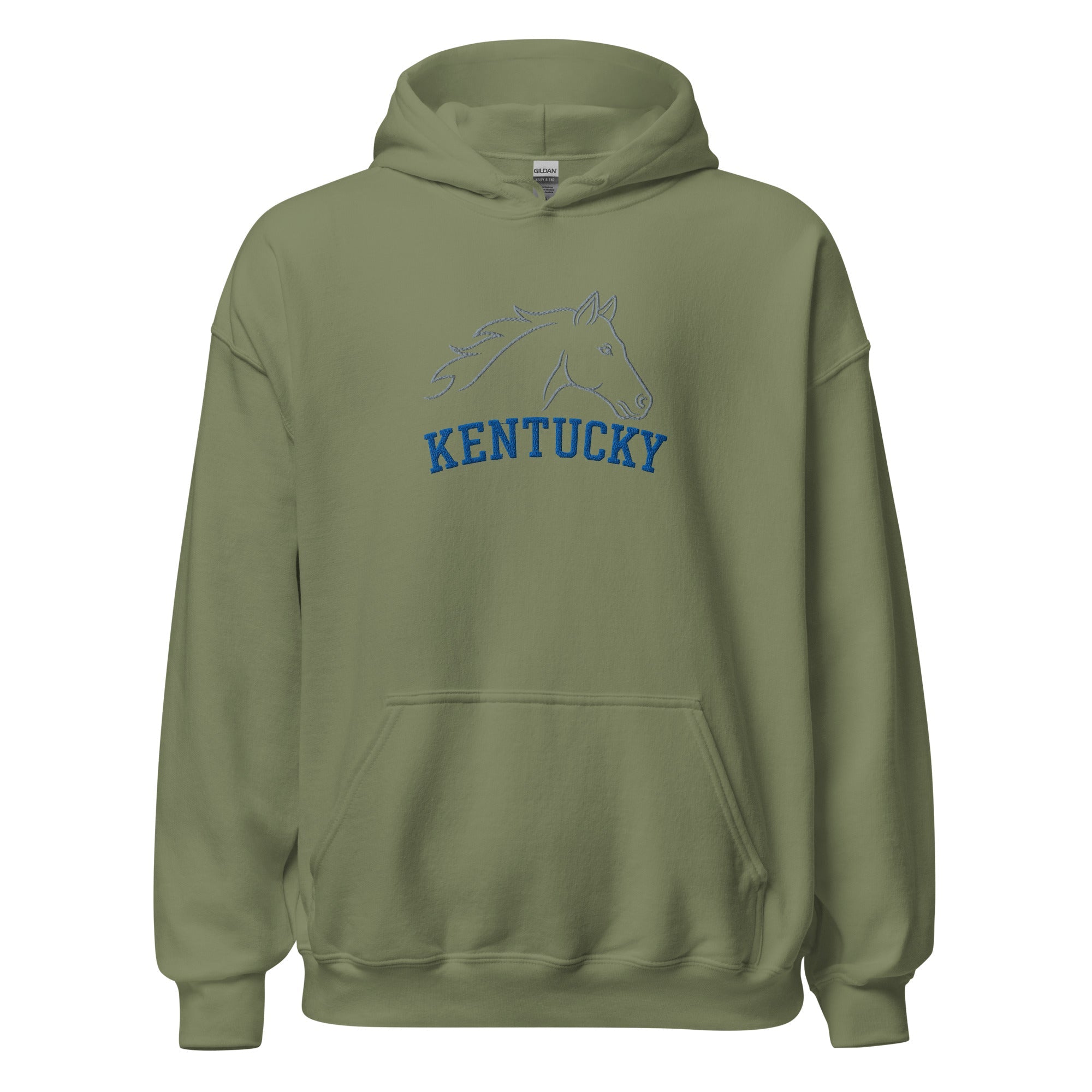 Kentucky Heritage Horse Hoodie | Minimal Outline Design - Bluegrass Elite Apparel LLC