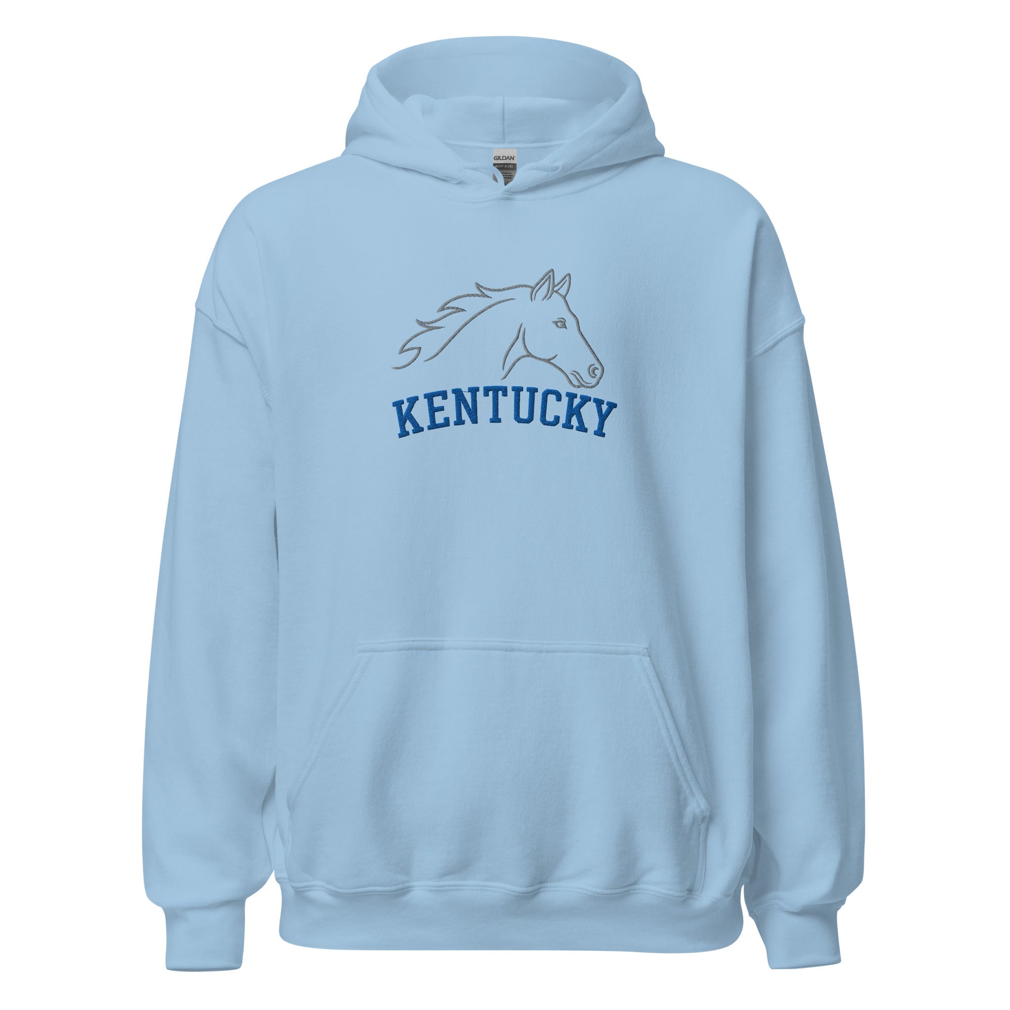 Kentucky Heritage Horse Hoodie | Minimal Outline Design - Bluegrass Elite Apparel LLC