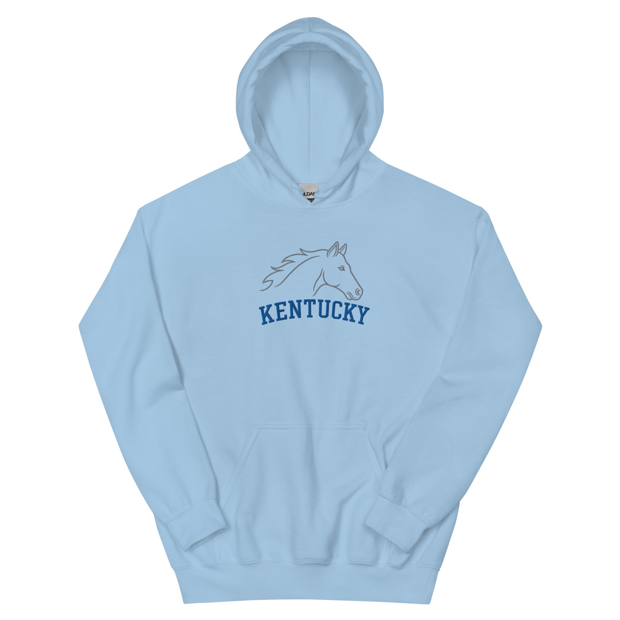 Kentucky Heritage Horse Hoodie | Minimal Outline Design - Bluegrass Elite Apparel LLC