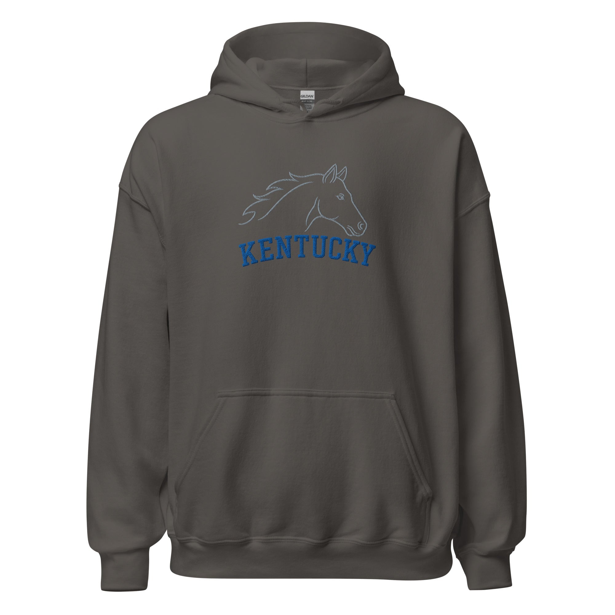 Kentucky Heritage Horse Hoodie | Minimal Outline Design - Bluegrass Elite Apparel LLC
