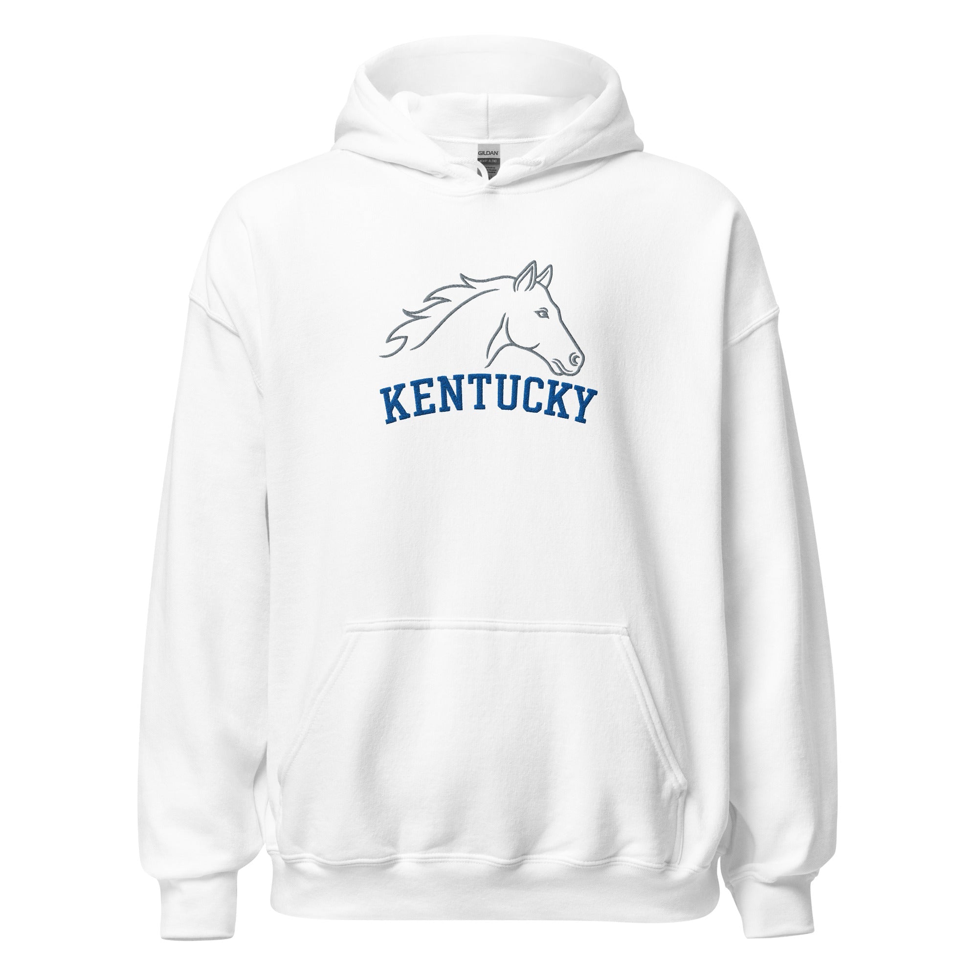 Kentucky Heritage Horse Hoodie | Minimal Outline Design - Bluegrass Elite Apparel LLC